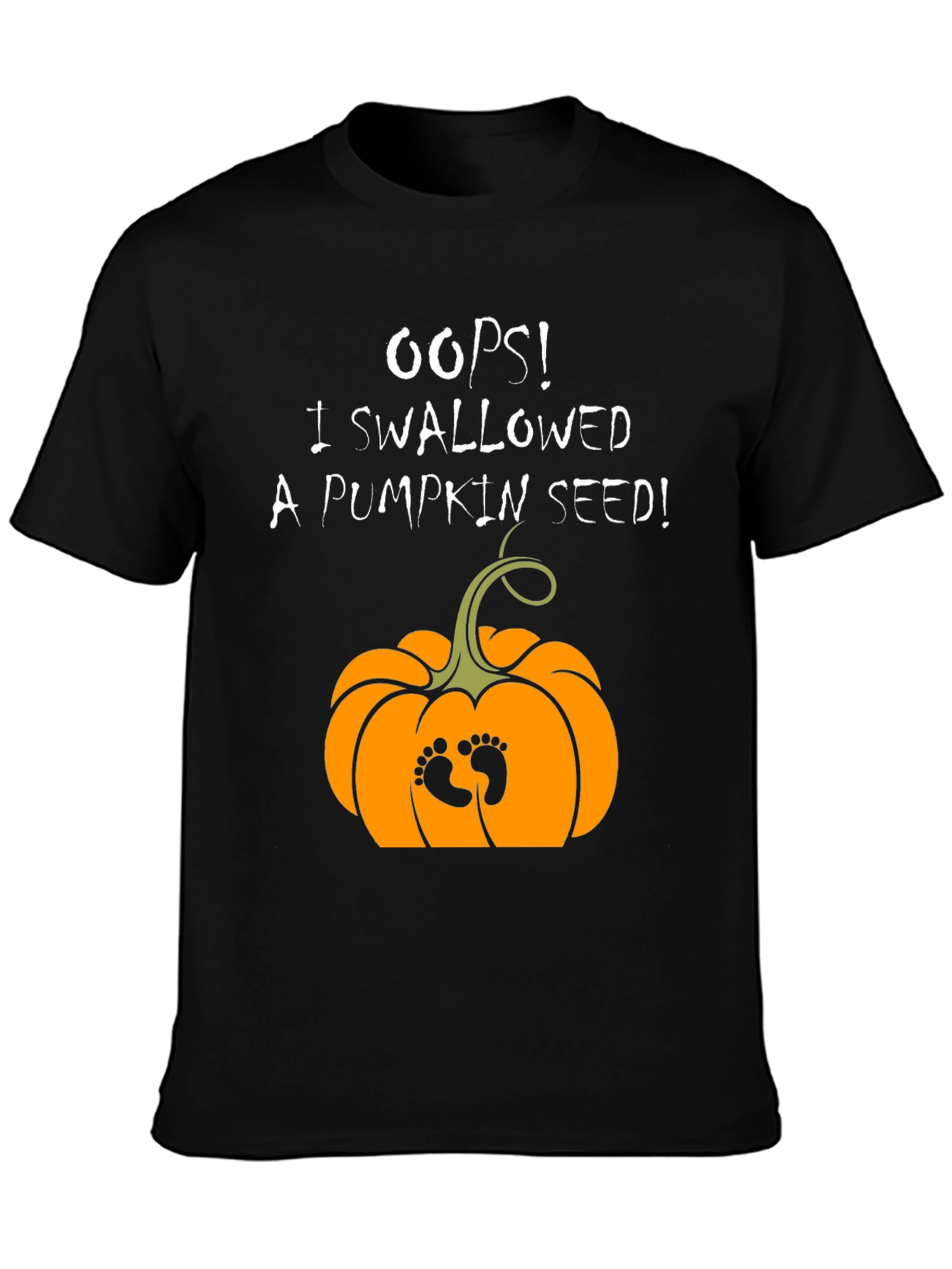 Oops! Pumpkin Seed Pregnancy Announcement T-Shirt