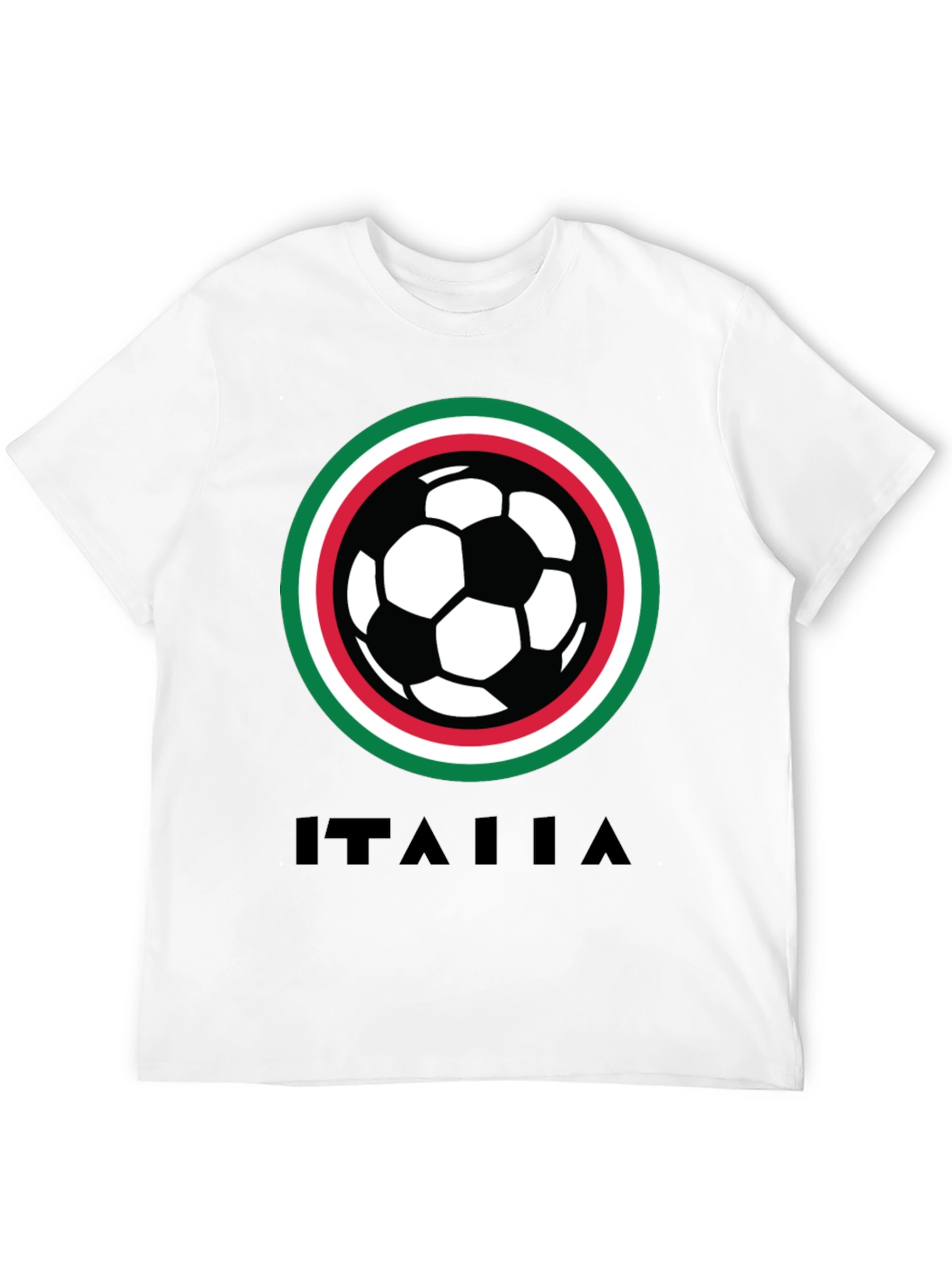 Italia Soccer T-Shirt - Black Italian Pride Tee
