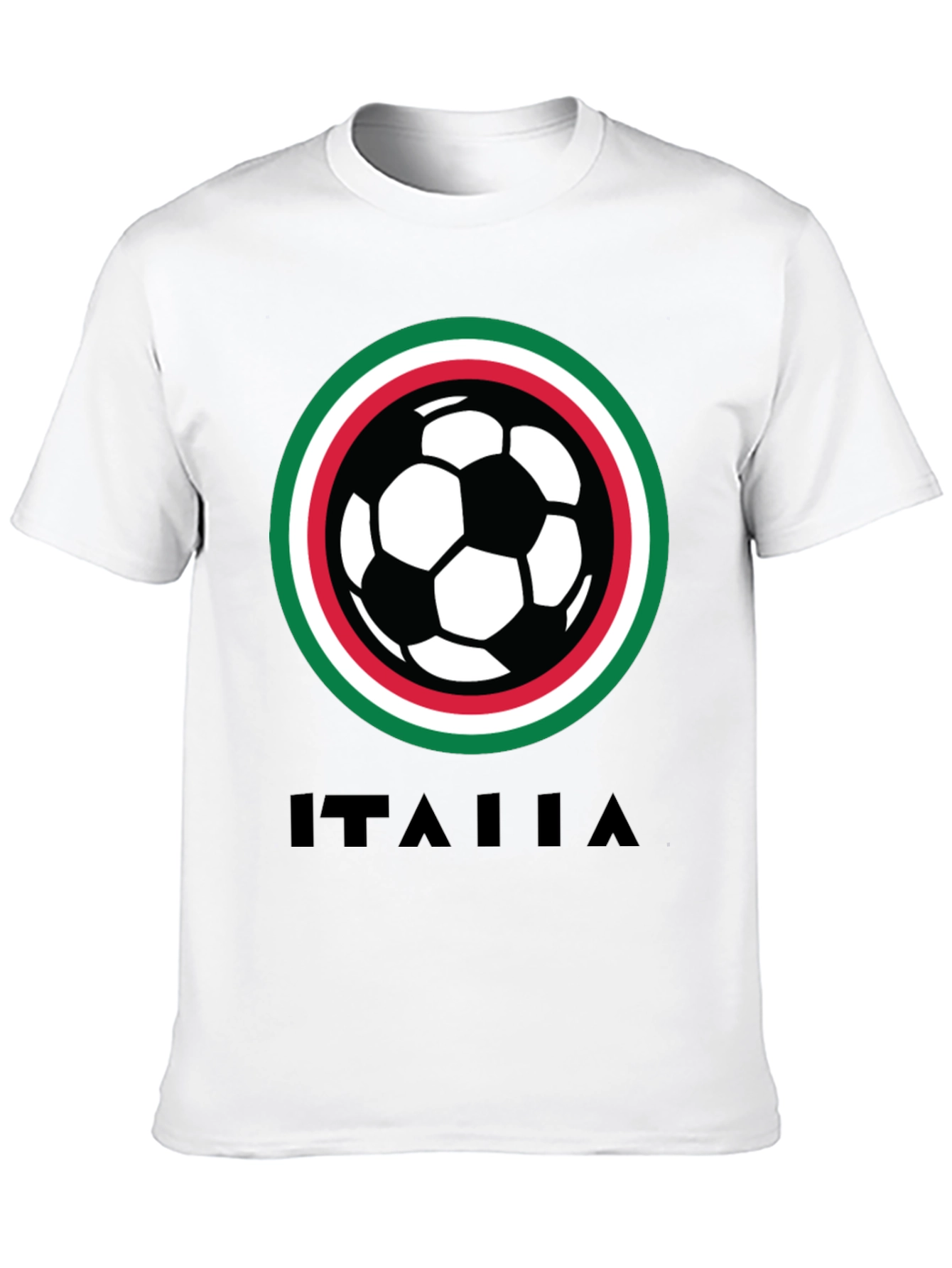 Italia Soccer T-Shirt - Black Italian Pride Tee
