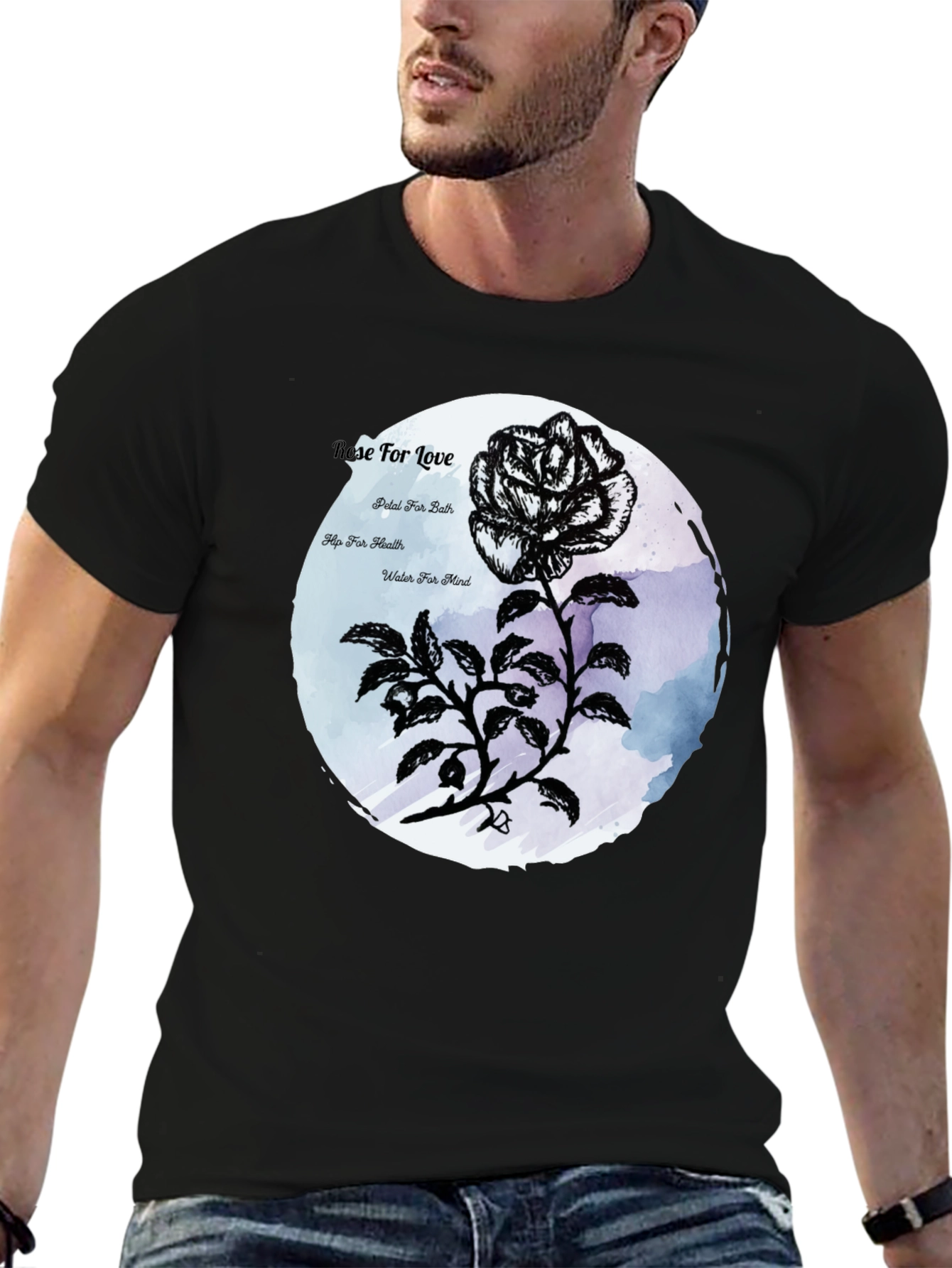 Rose For Love Graphic T-Shirt