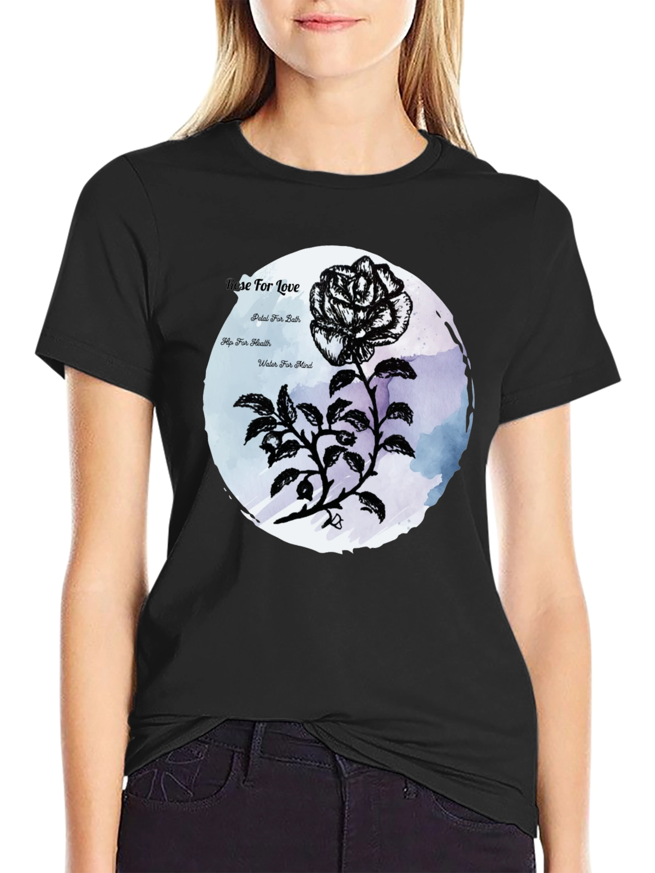 Rose For Love Graphic T-Shirt