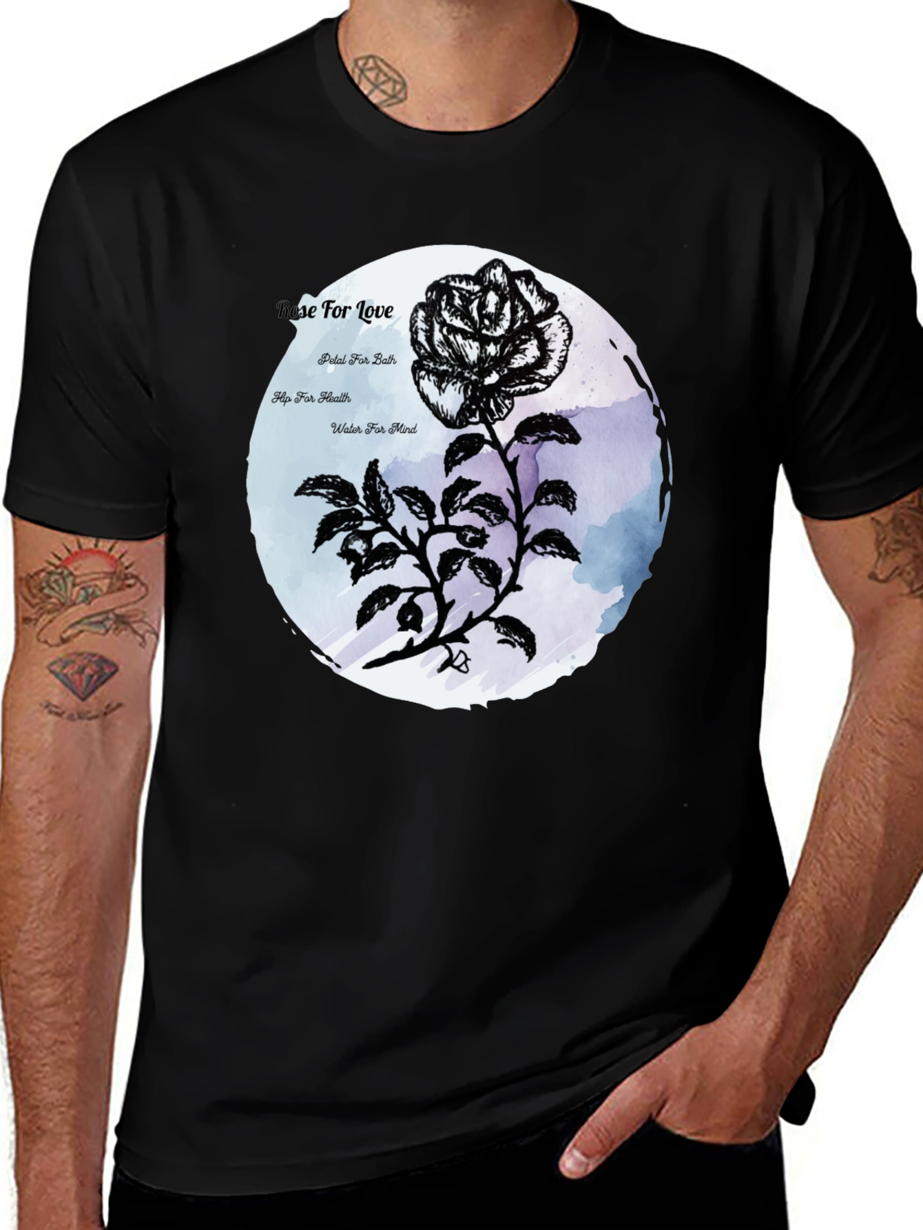 Rose For Love Graphic T-Shirt