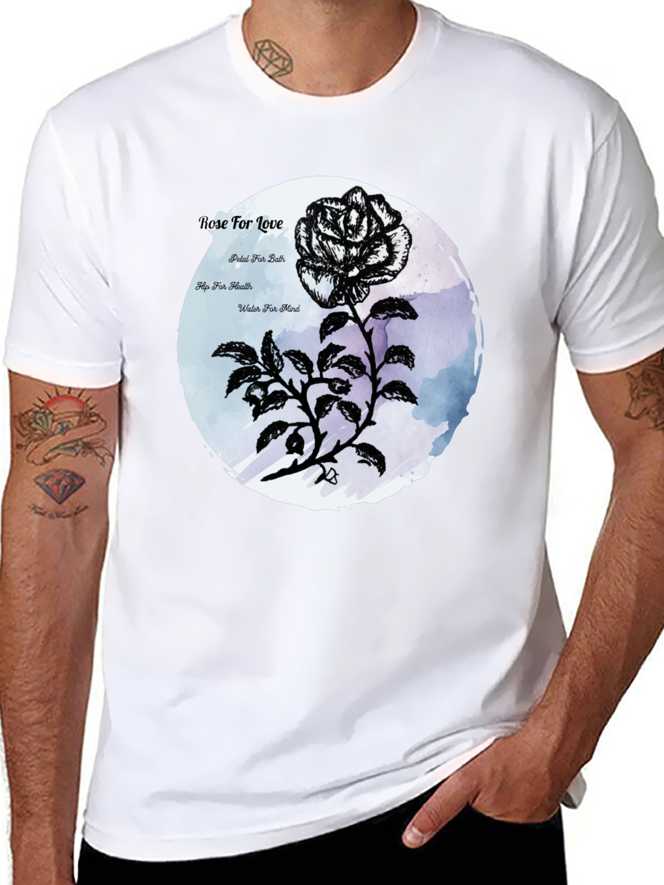 Rose For Love Graphic T-Shirt