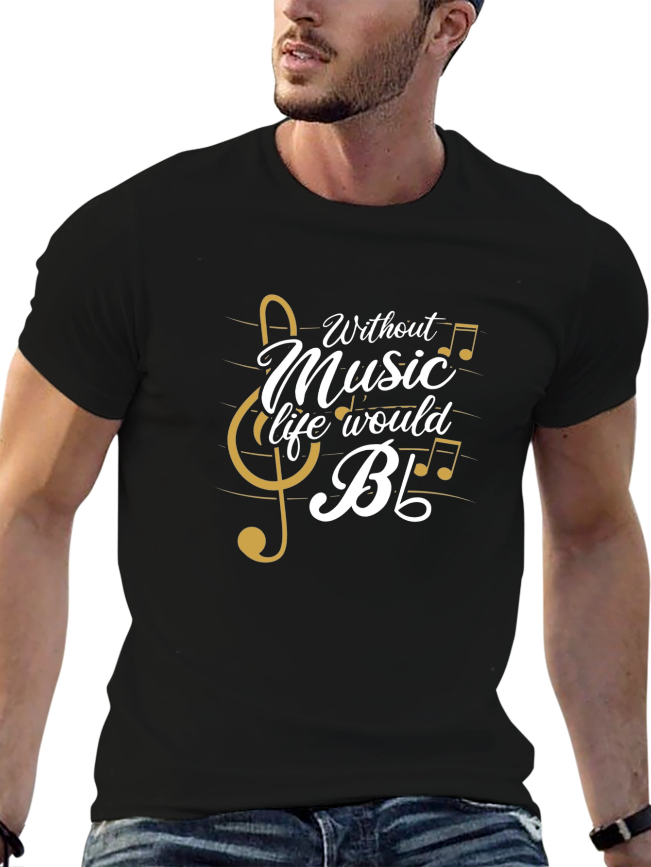 Music Lover Graphic Tee - Life Without Music