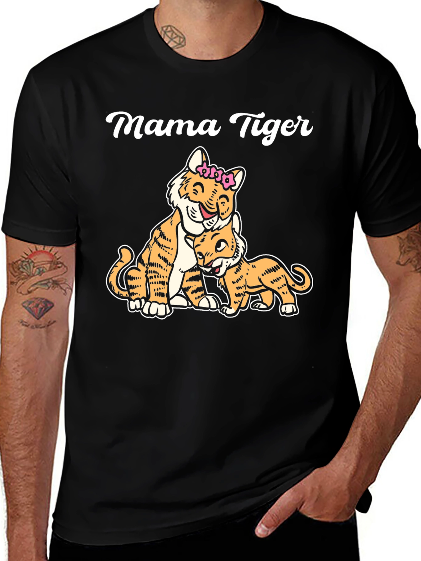 Mama Tiger Graphic T-Shirt - Family Love