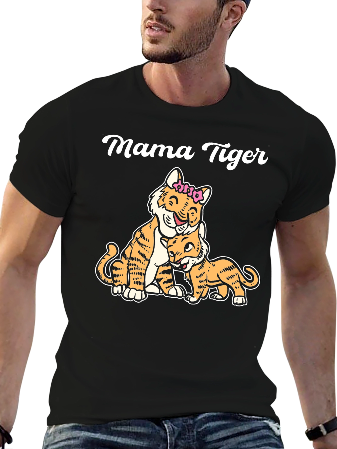 Mama Tiger Graphic T-Shirt - Family Love