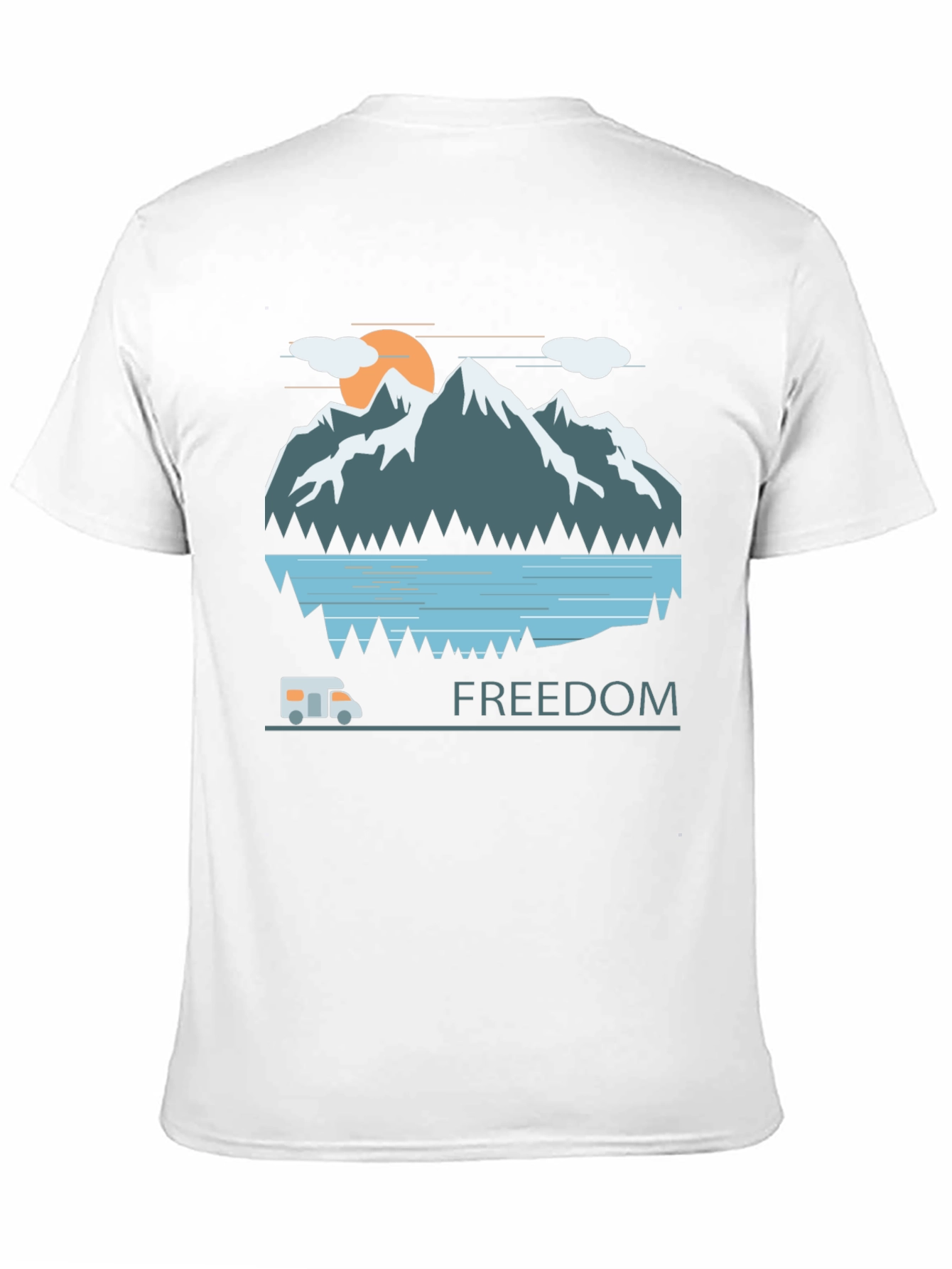 Adventure Awaits: Freedom Mountain Graphic Tee