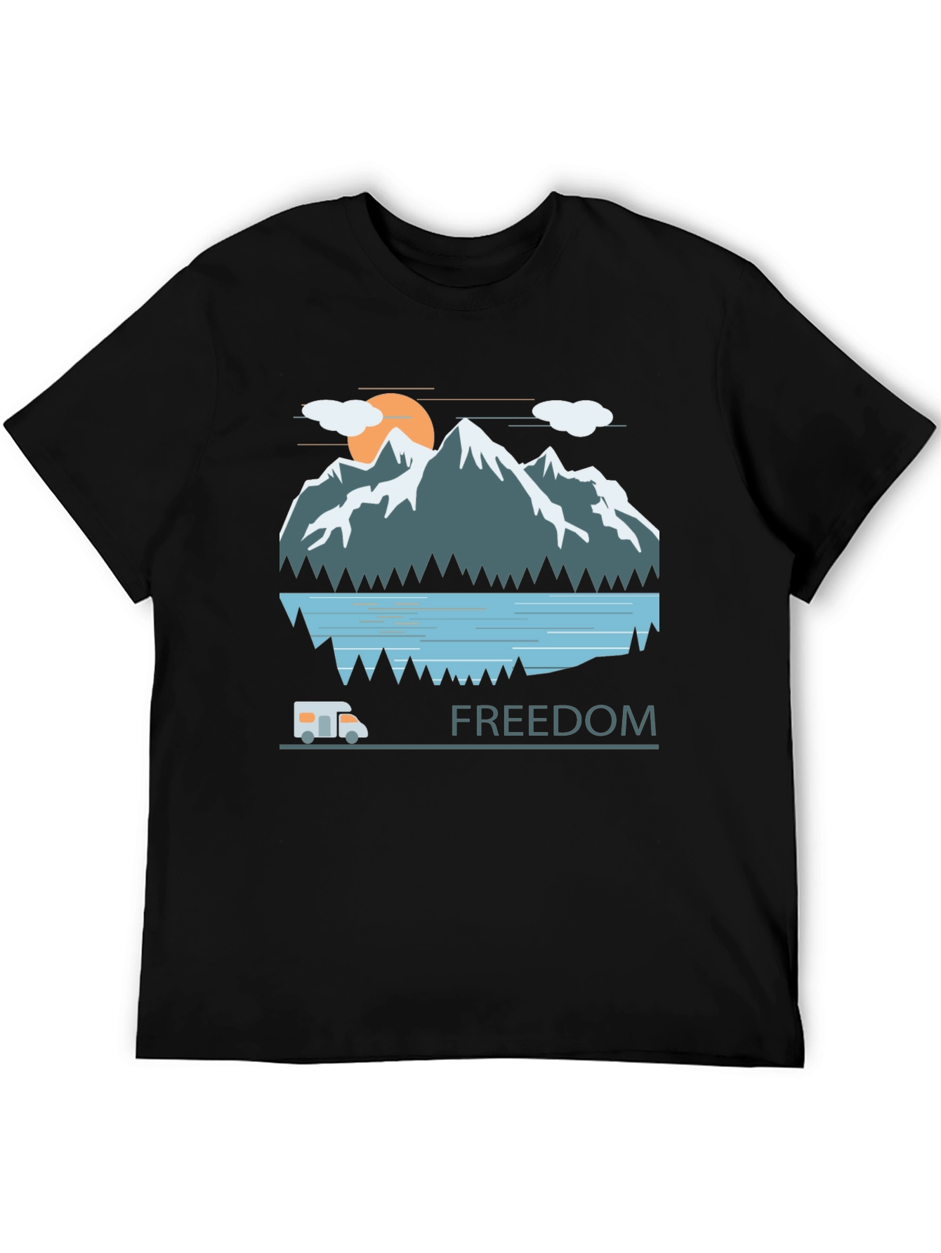 Adventure Awaits: Freedom Mountain Graphic Tee