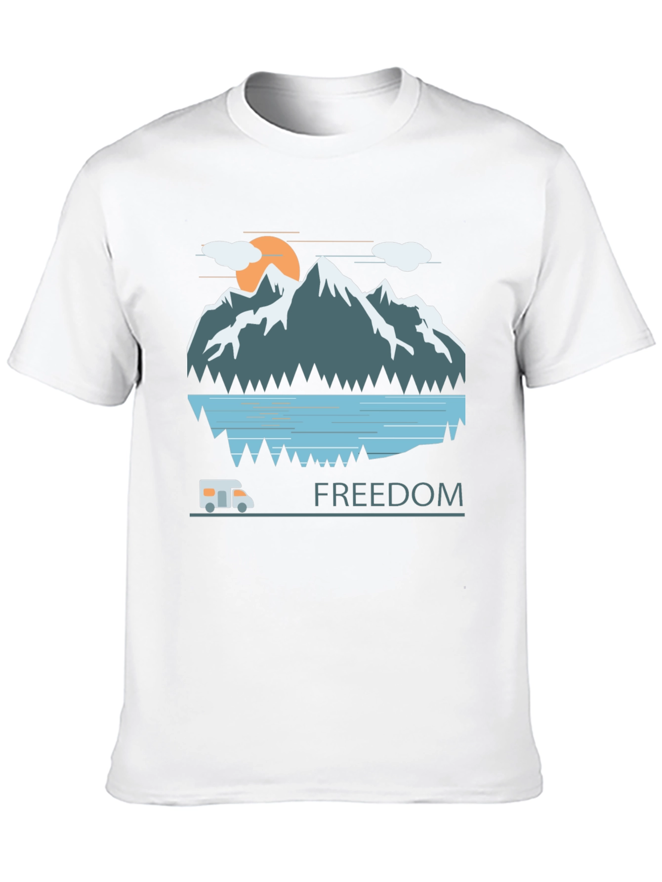 Adventure Awaits: Freedom Mountain Graphic Tee