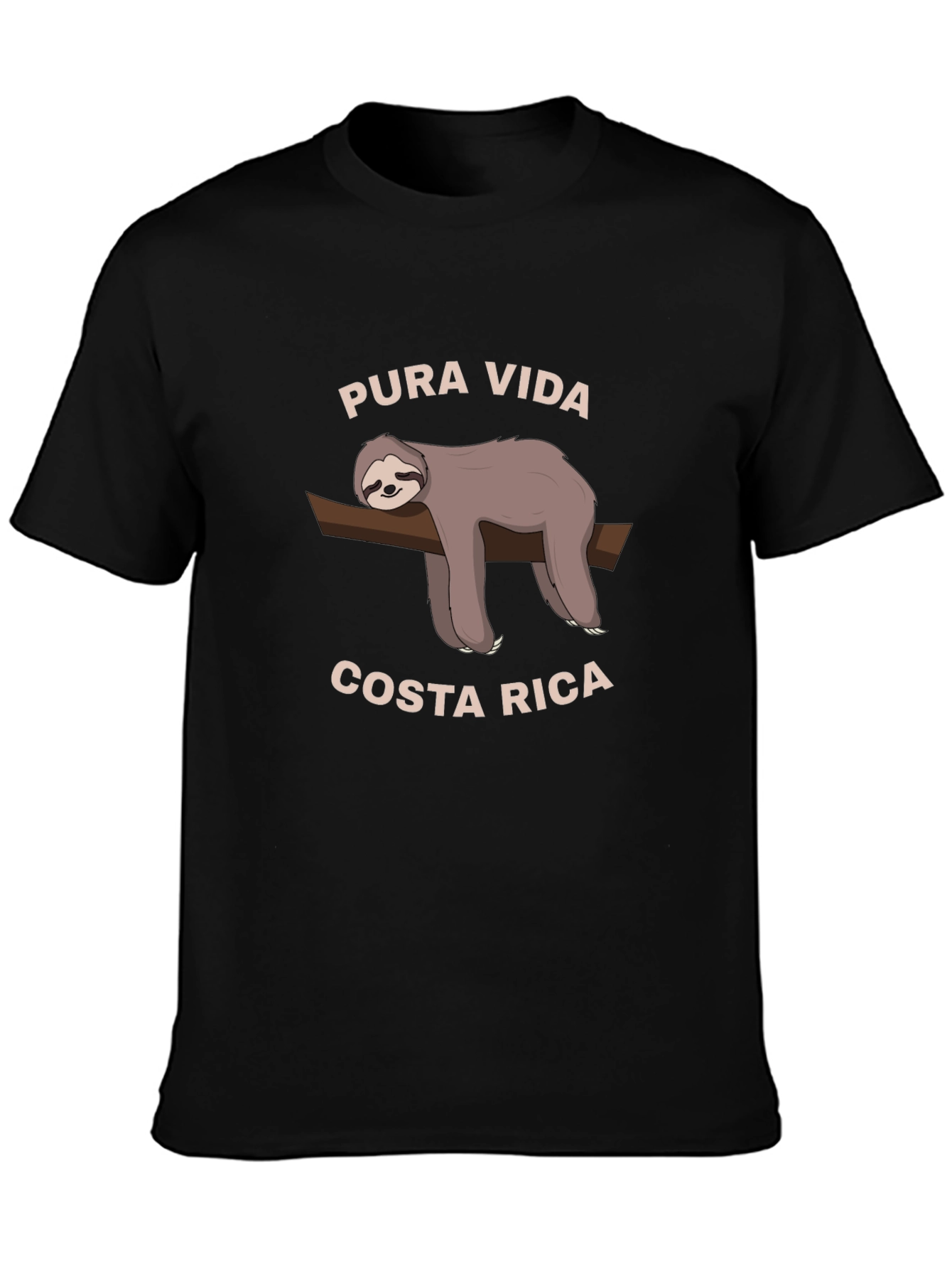 Pura Vida Costa Rica Sloth Graphic T-Shirt