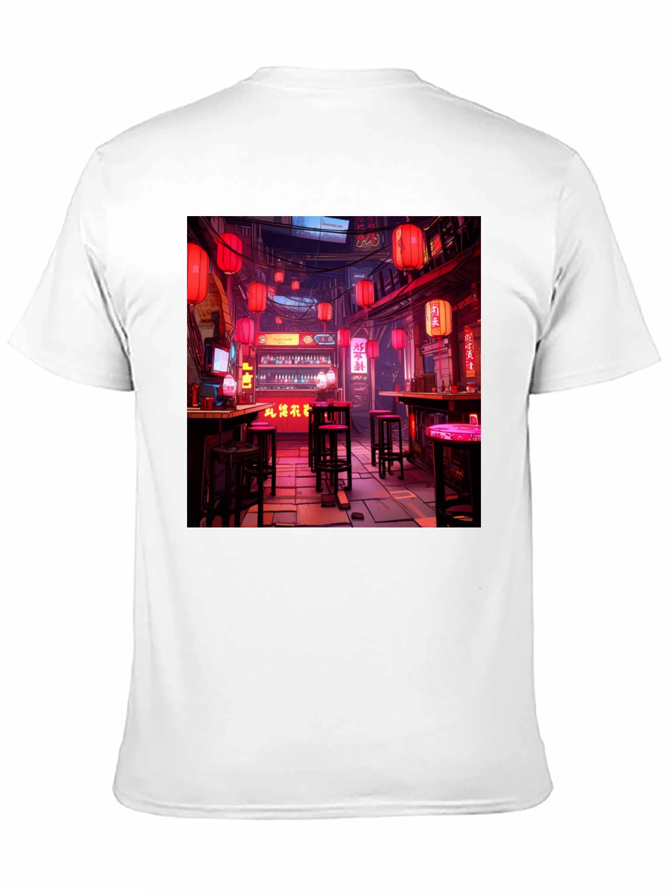 Cyberpunk Bar Black T-Shirt