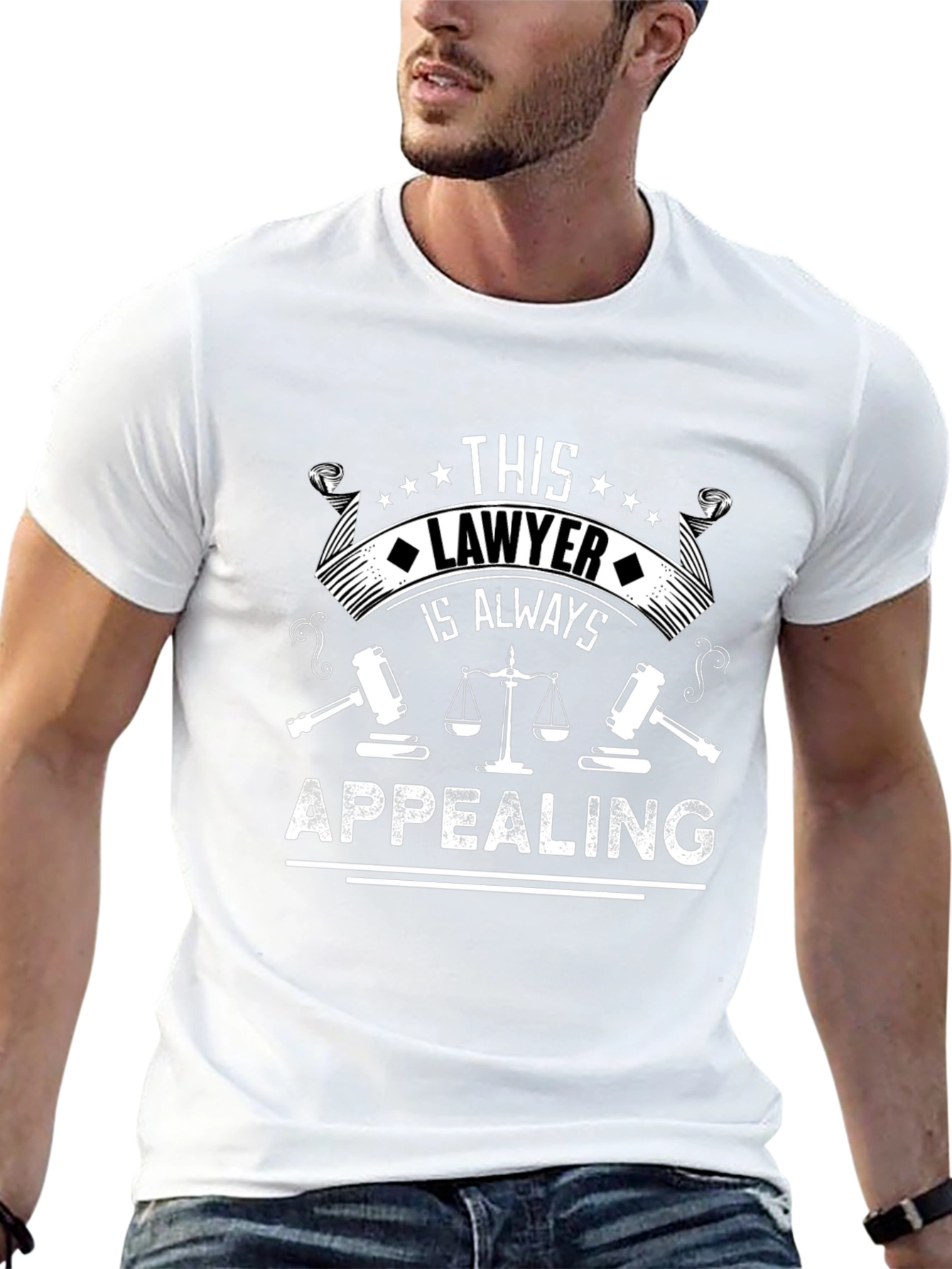 Lawyer Always Appealing Graphic Tee - Black