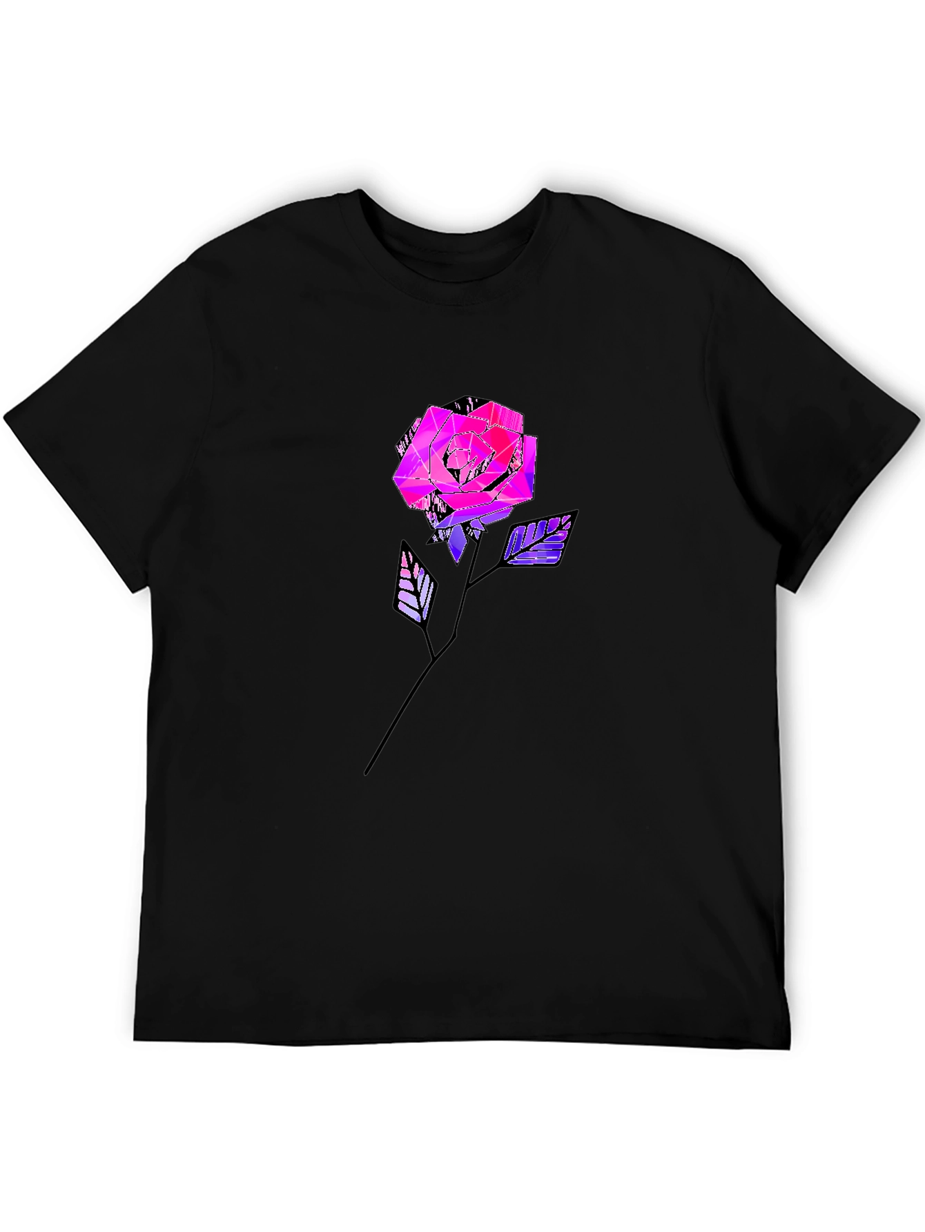 Geometric Rose Graphic Tee