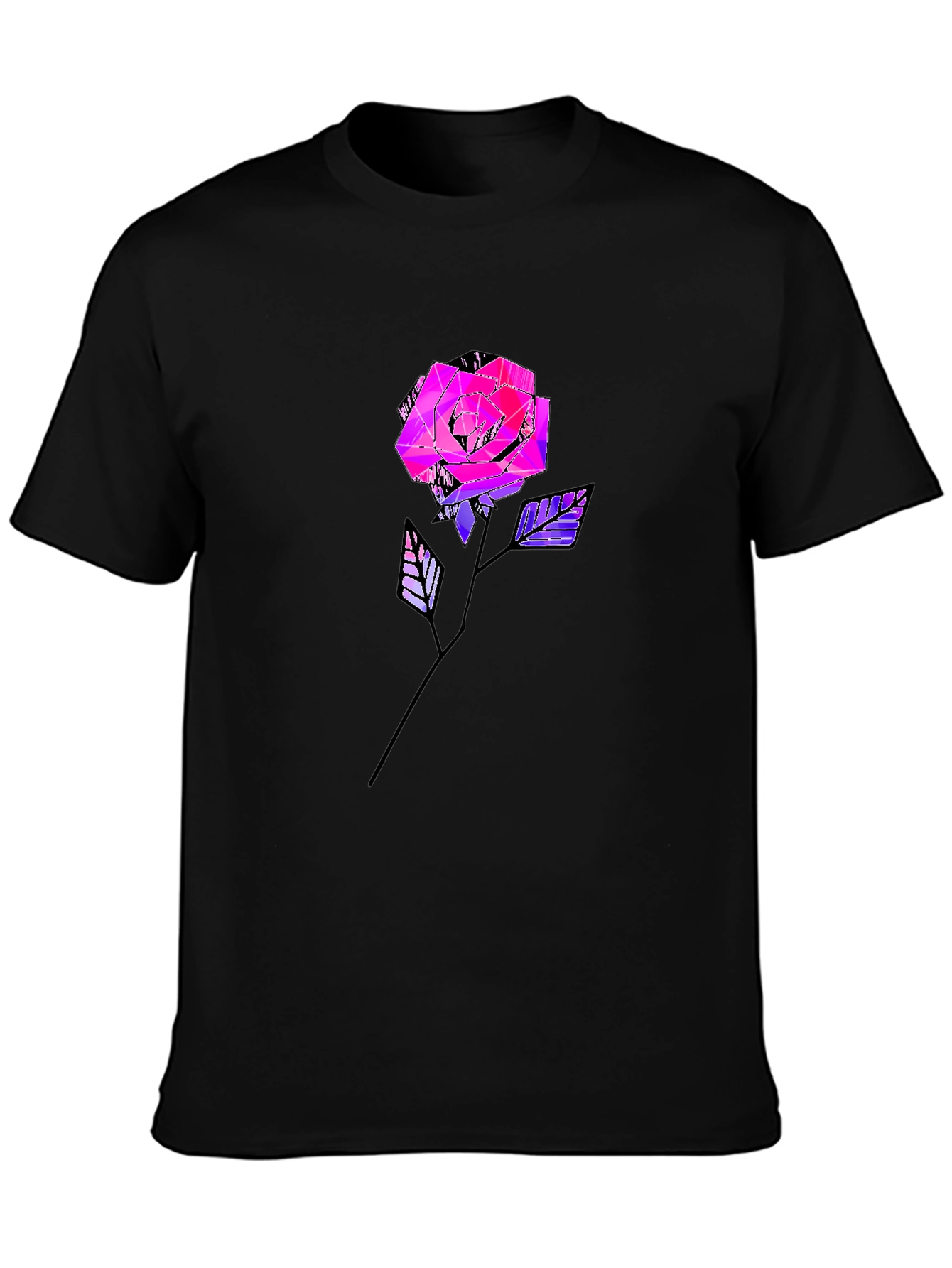 Geometric Rose Graphic Tee