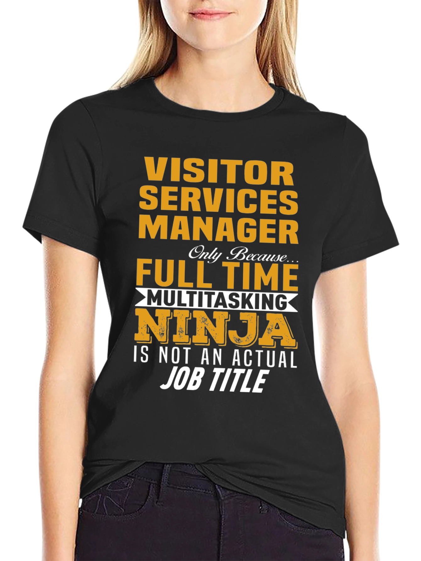 Visitor Services Manager Ninja T-Shirt