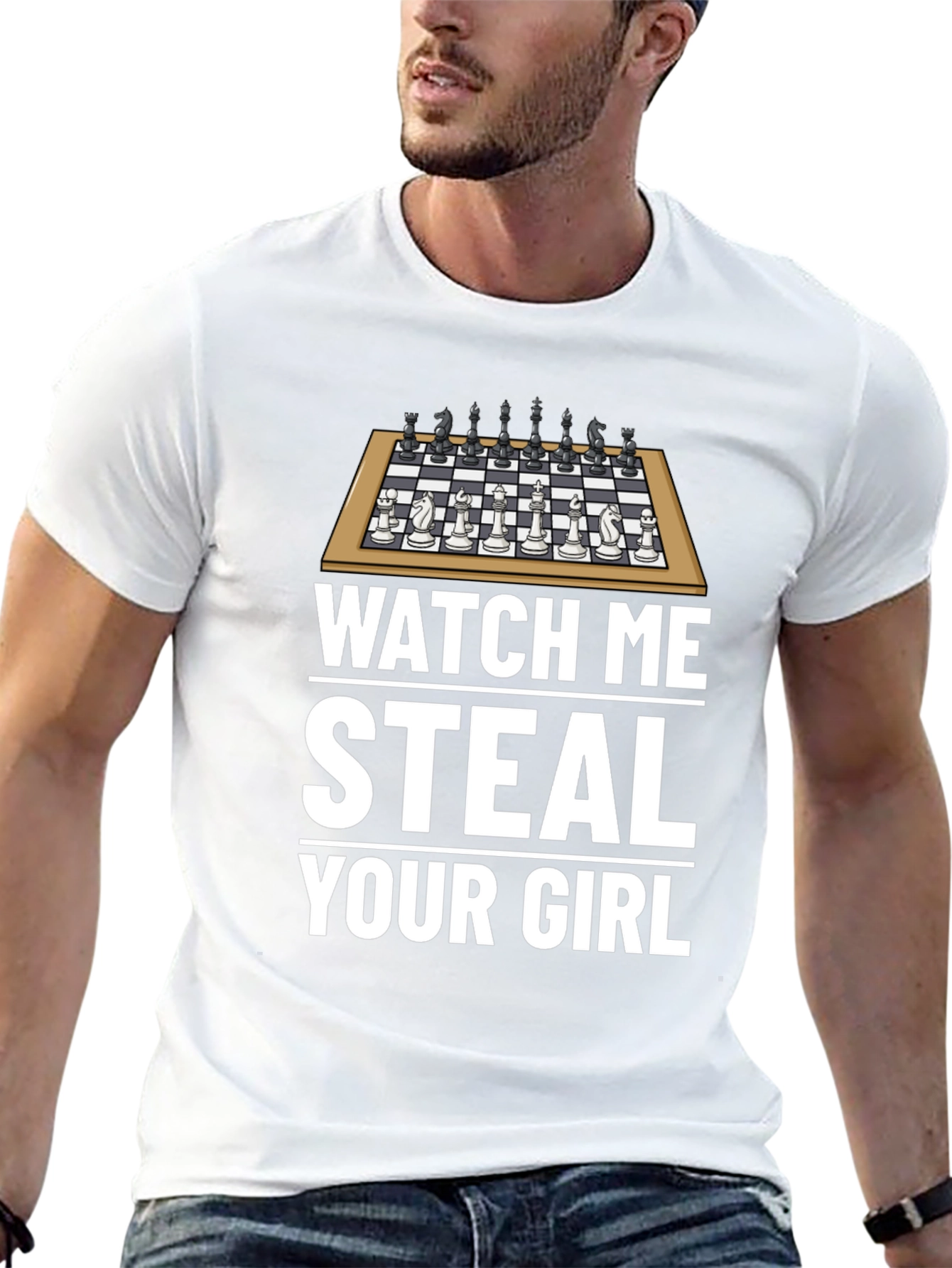 Chess Steal Your Girl Graphic T-Shirt