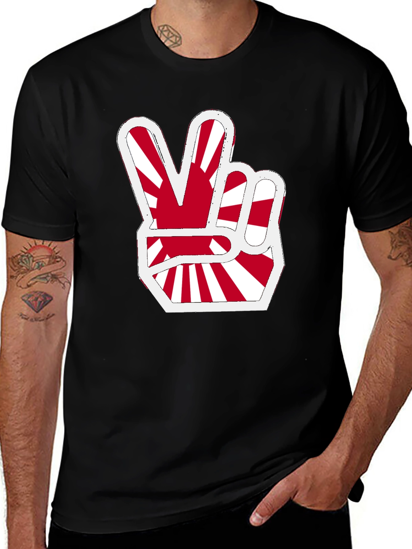 Peace Sign Japan Flag T-Shirt