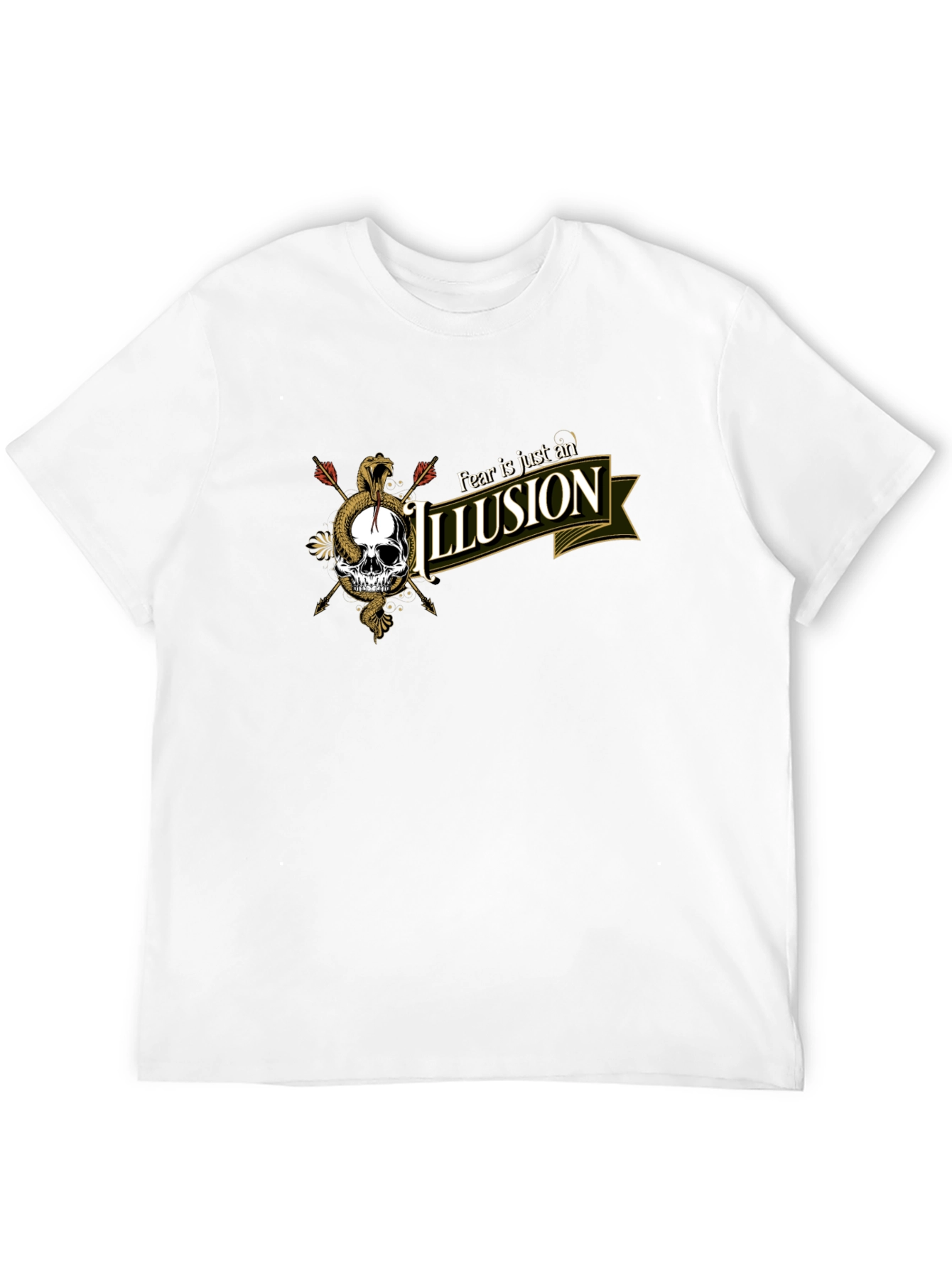 Fear is an Illusion Skull Graphic Tee