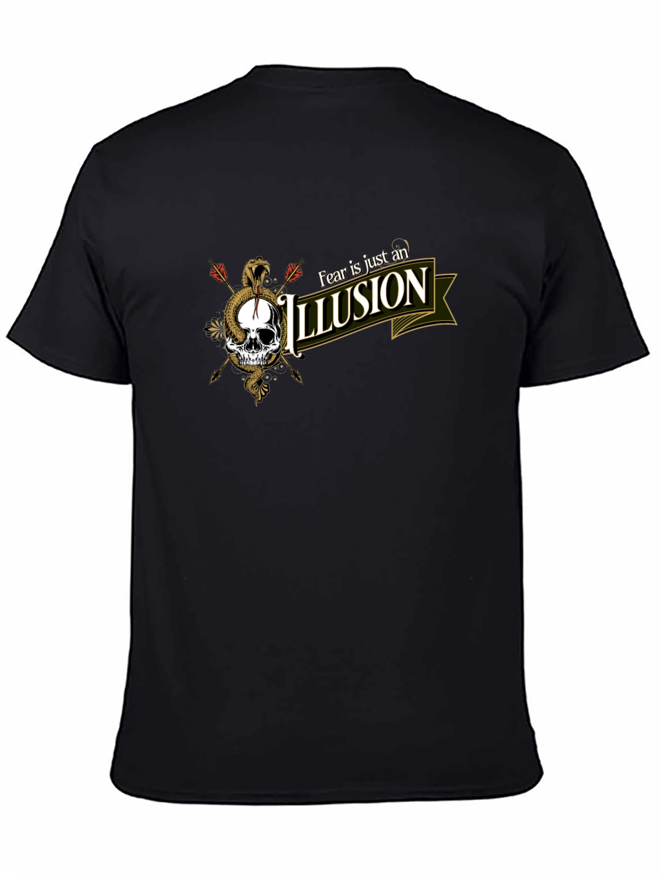 Fear is an Illusion Skull Graphic Tee