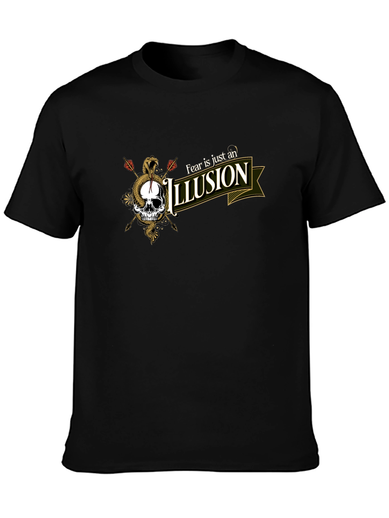 Fear is an Illusion Skull Graphic Tee