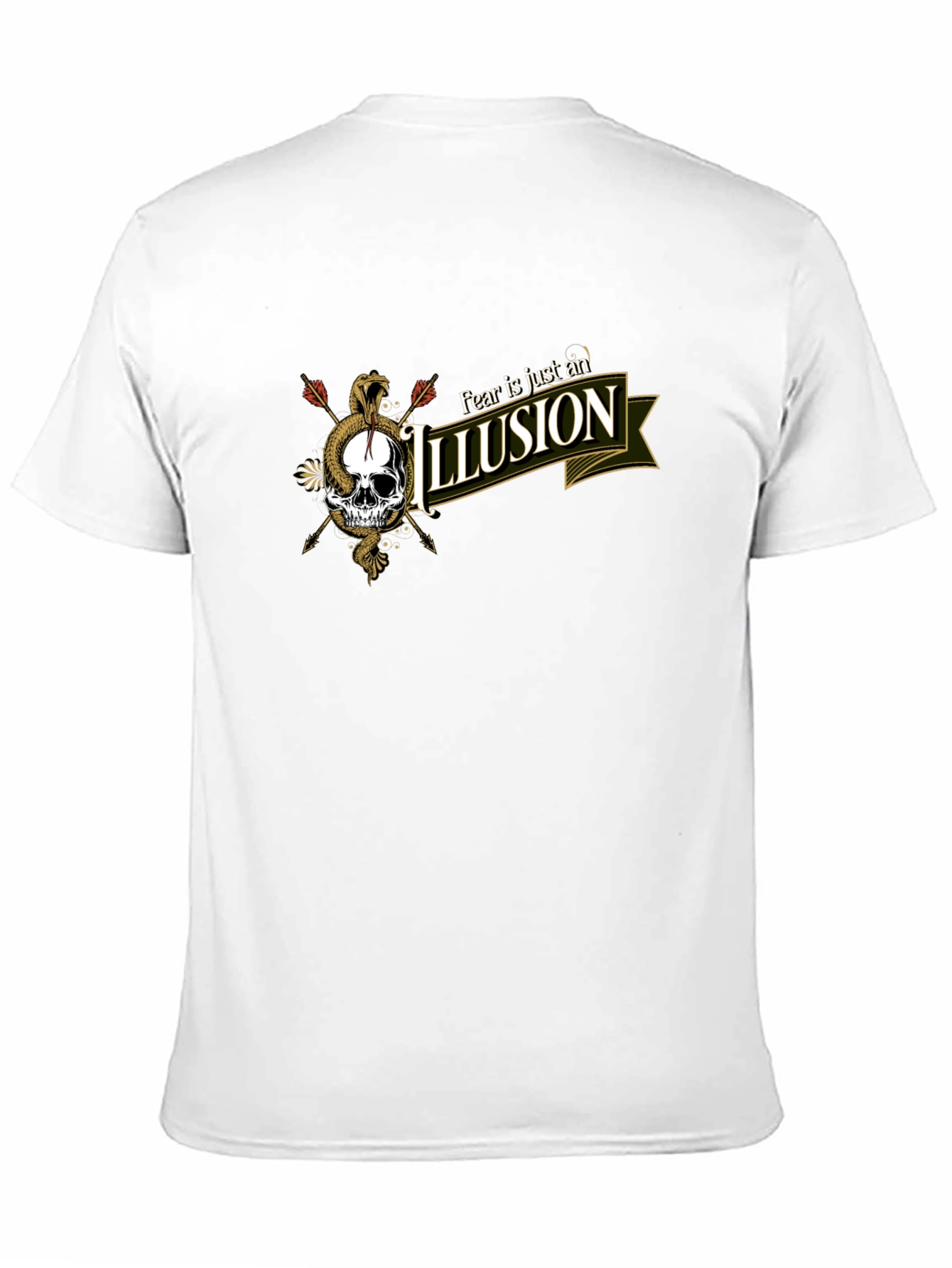 Fear is an Illusion Skull Graphic Tee
