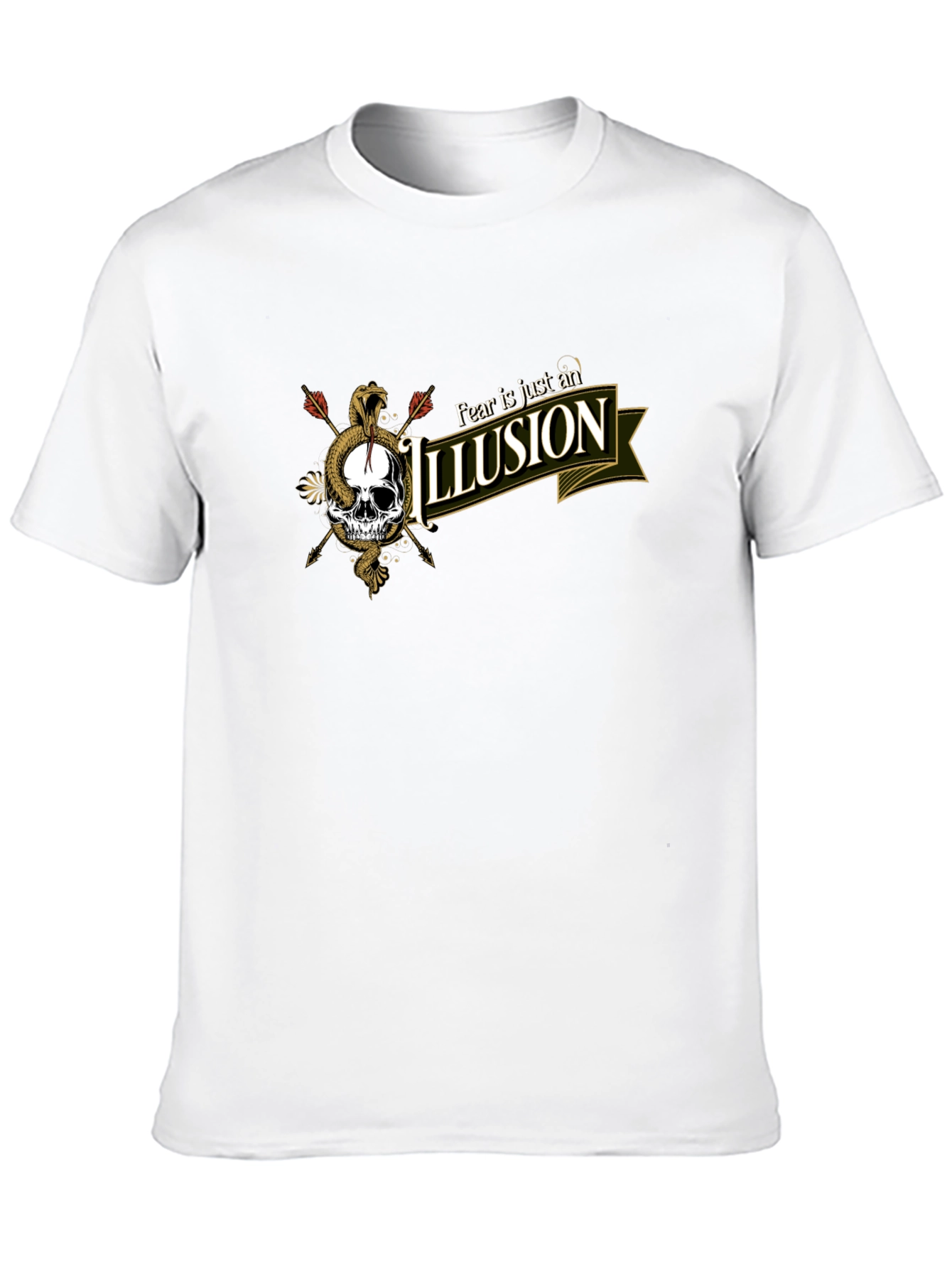 Fear is an Illusion Skull Graphic Tee