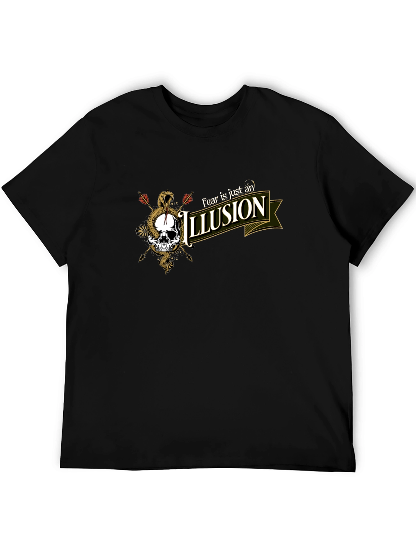 Fear is an Illusion Skull Graphic Tee