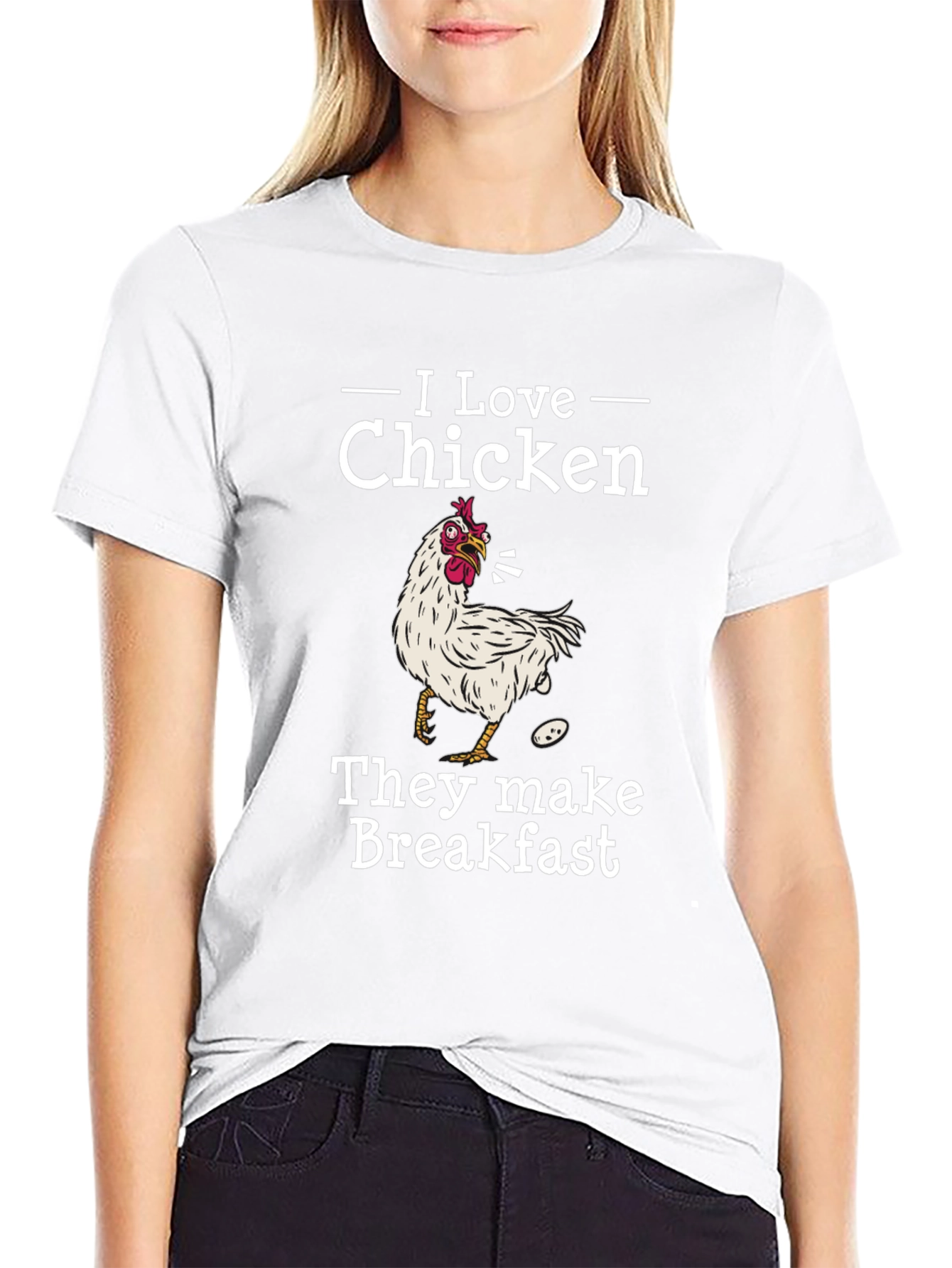 I Love Chicken Breakfast Graphic Tee