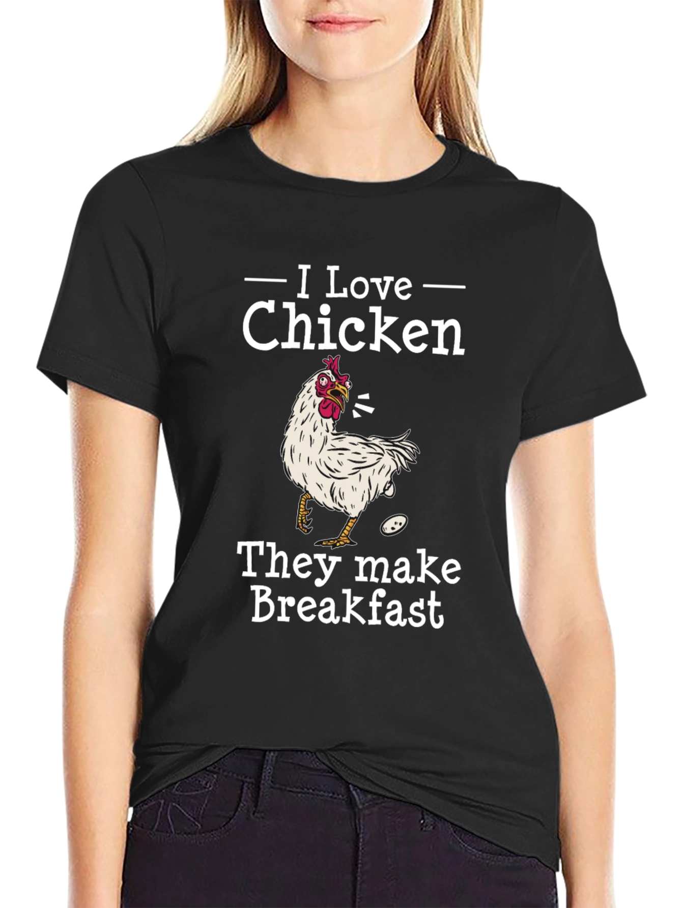 I Love Chicken Breakfast Graphic Tee