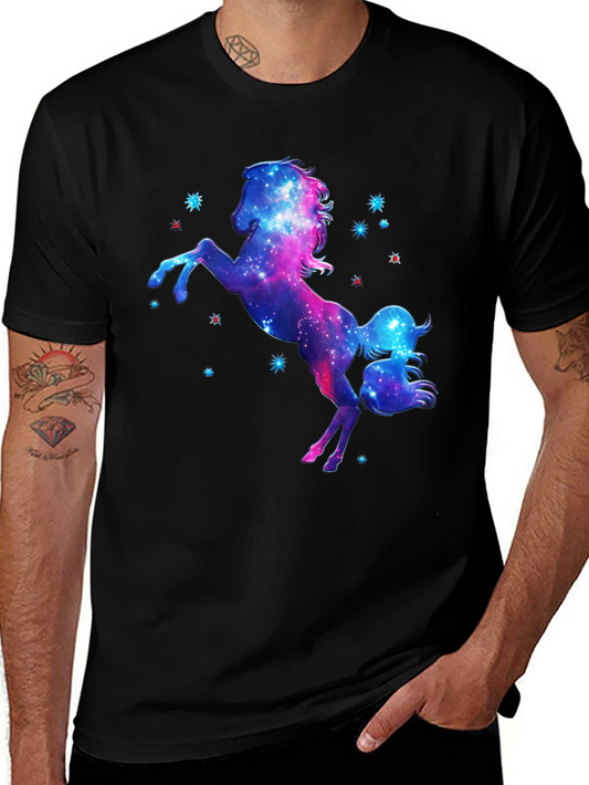Galaxy Unicorn Black T-Shirt