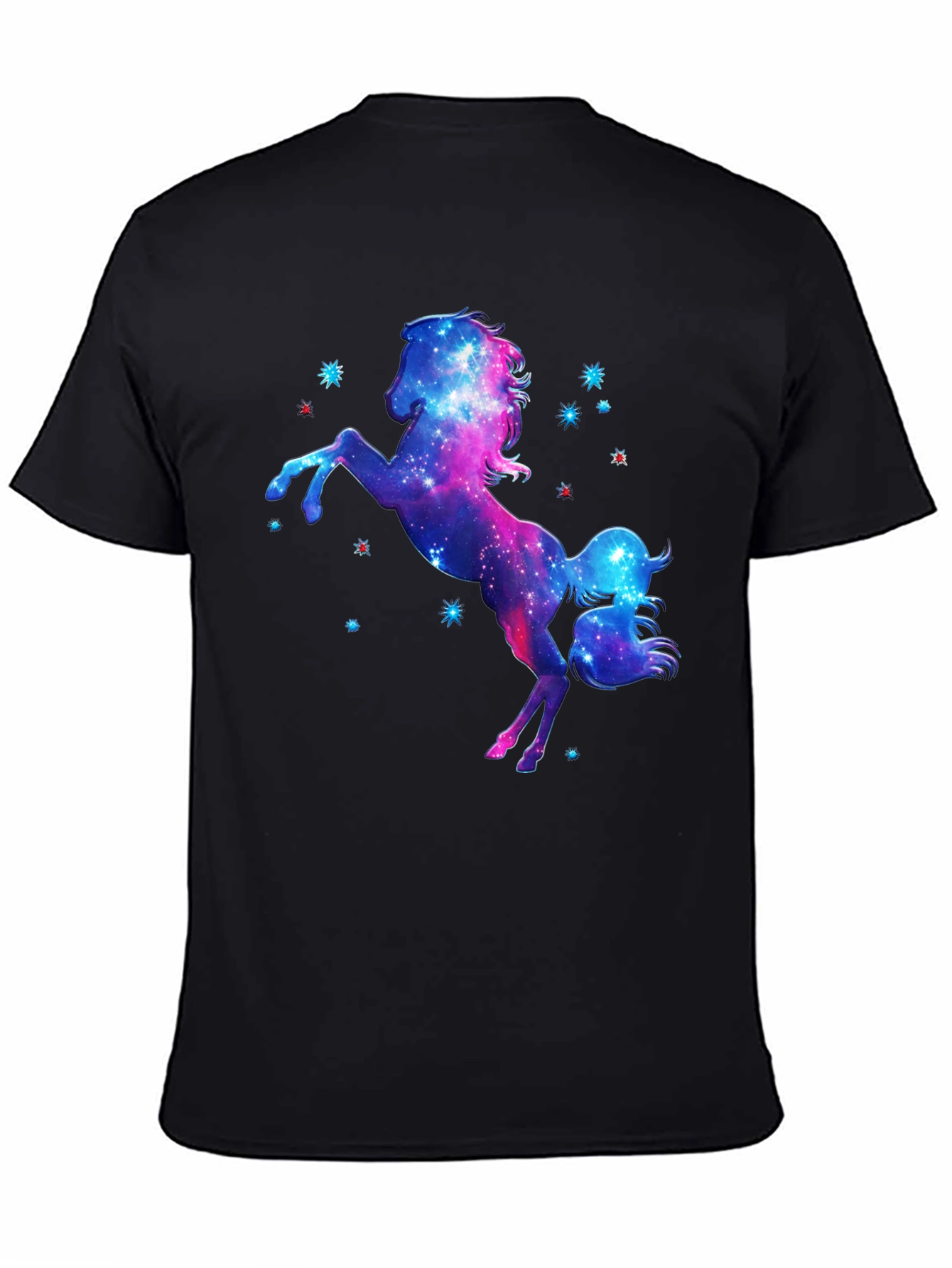 Galaxy Unicorn Black T-Shirt