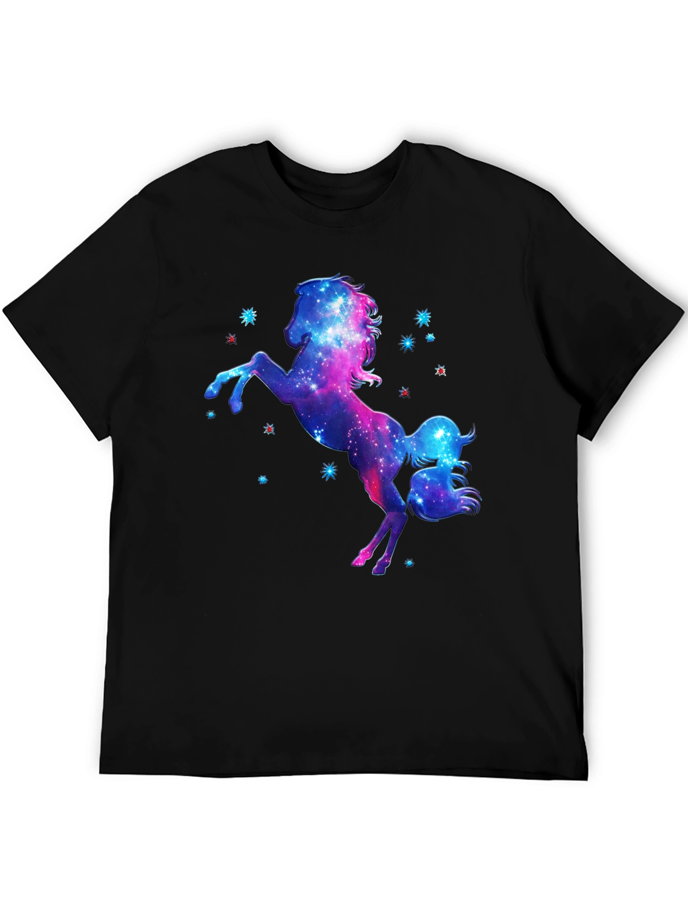Galaxy Unicorn Black T-Shirt