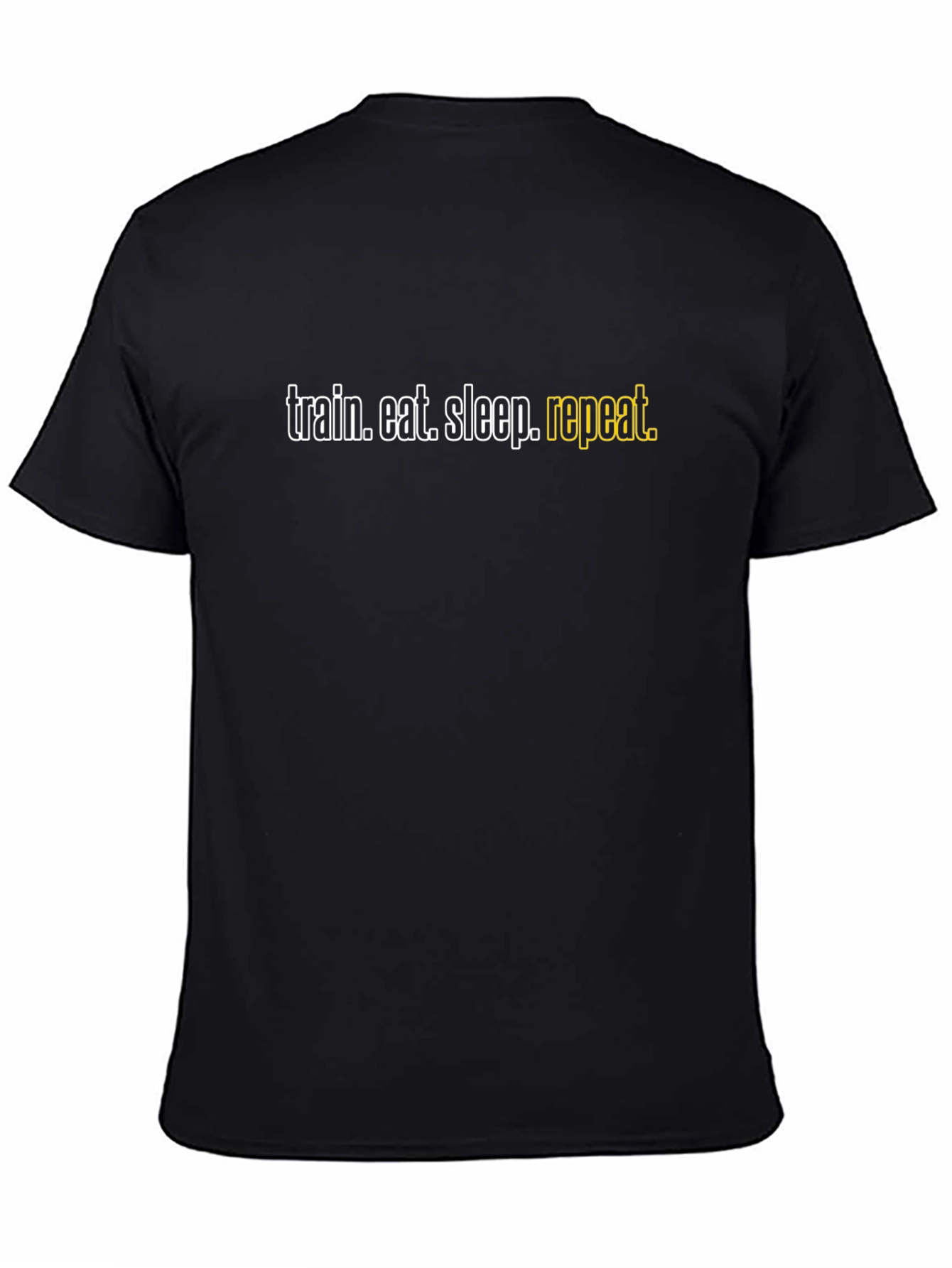 Train Eat Sleep Repeat Black T-Shirt