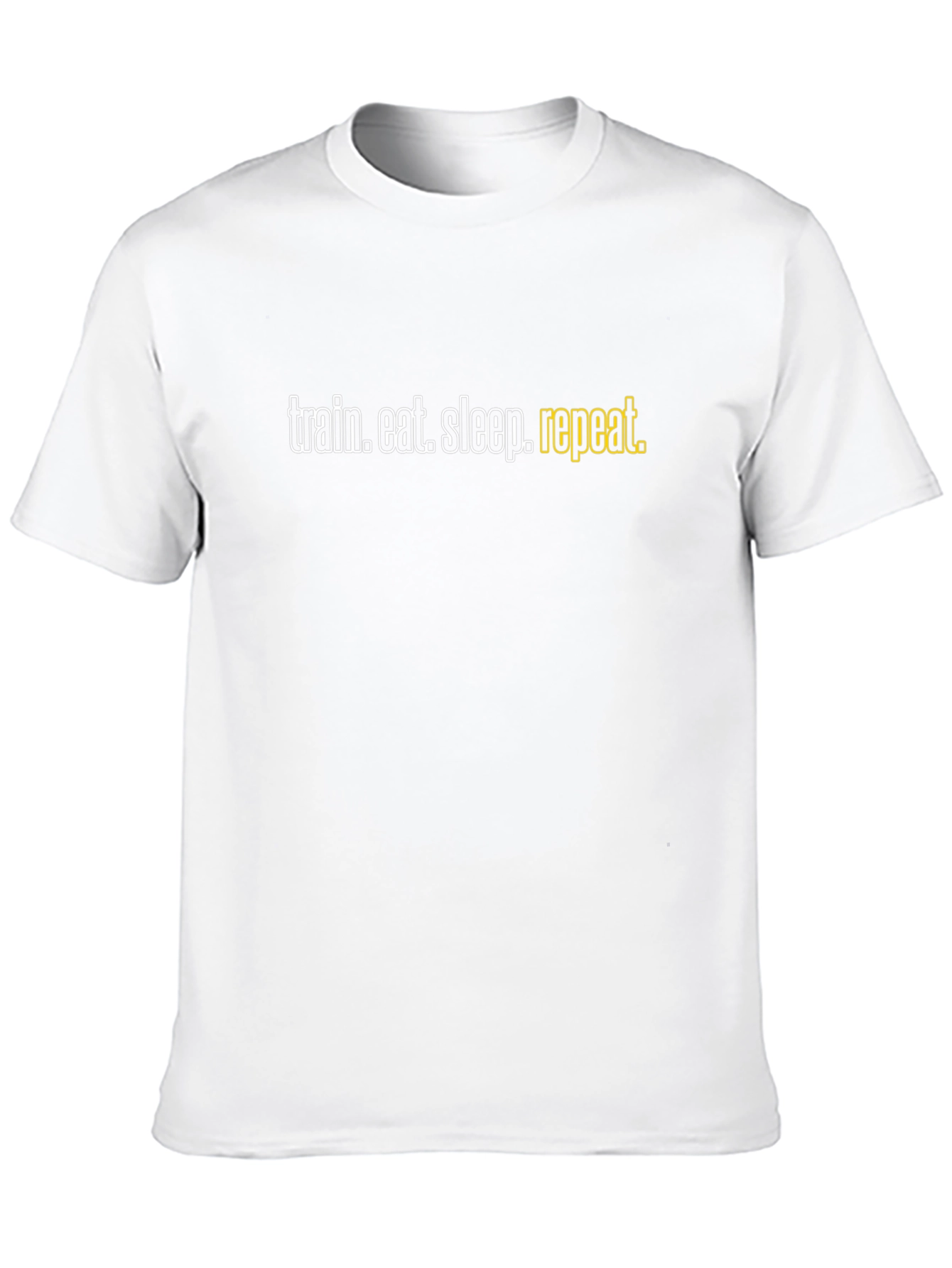 Train Eat Sleep Repeat Black T-Shirt