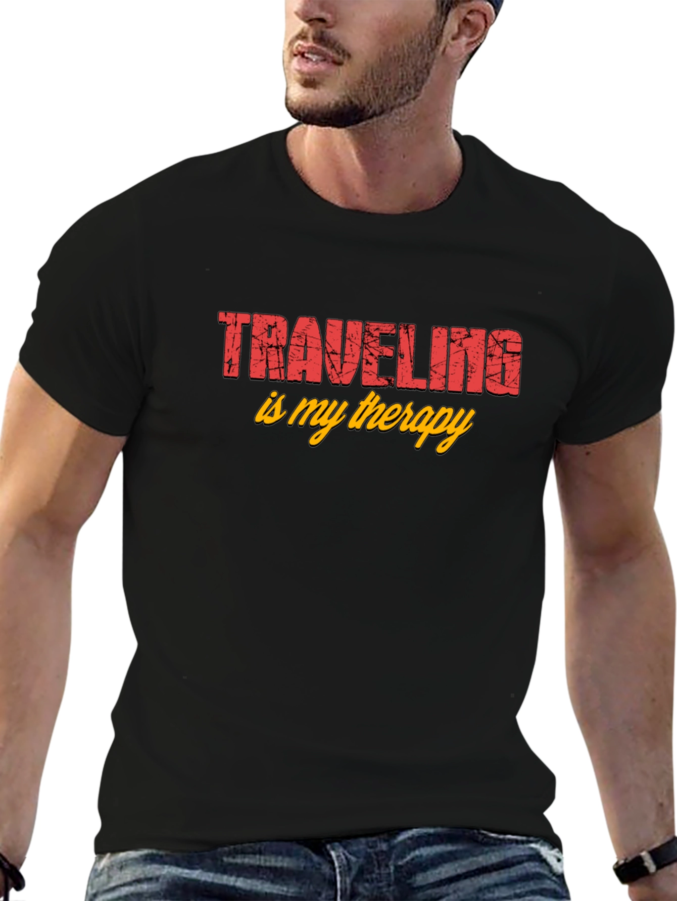 Traveling is My Therapy Graphic Tee