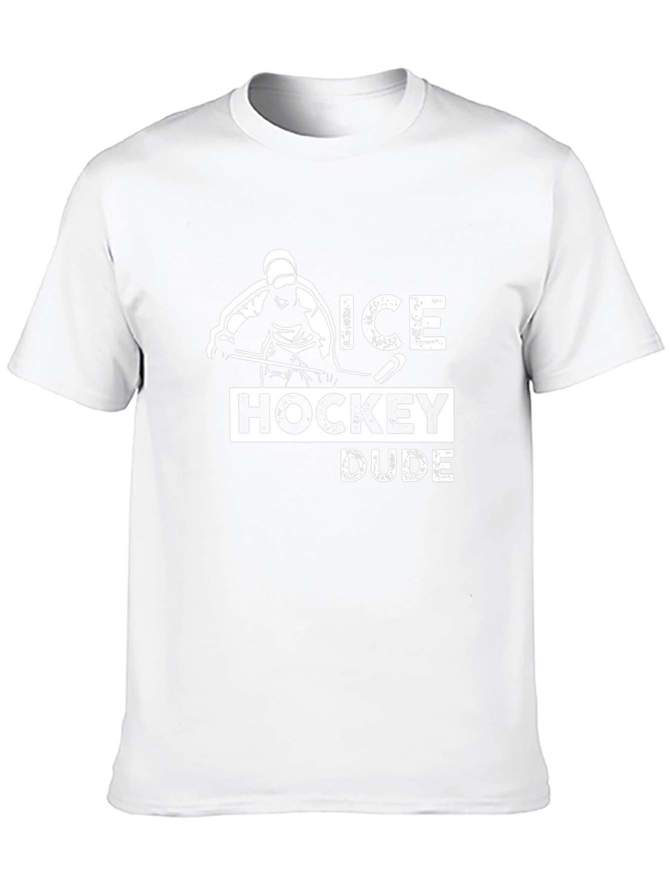 Ice Hockey Dude Graphic Tee - Black
