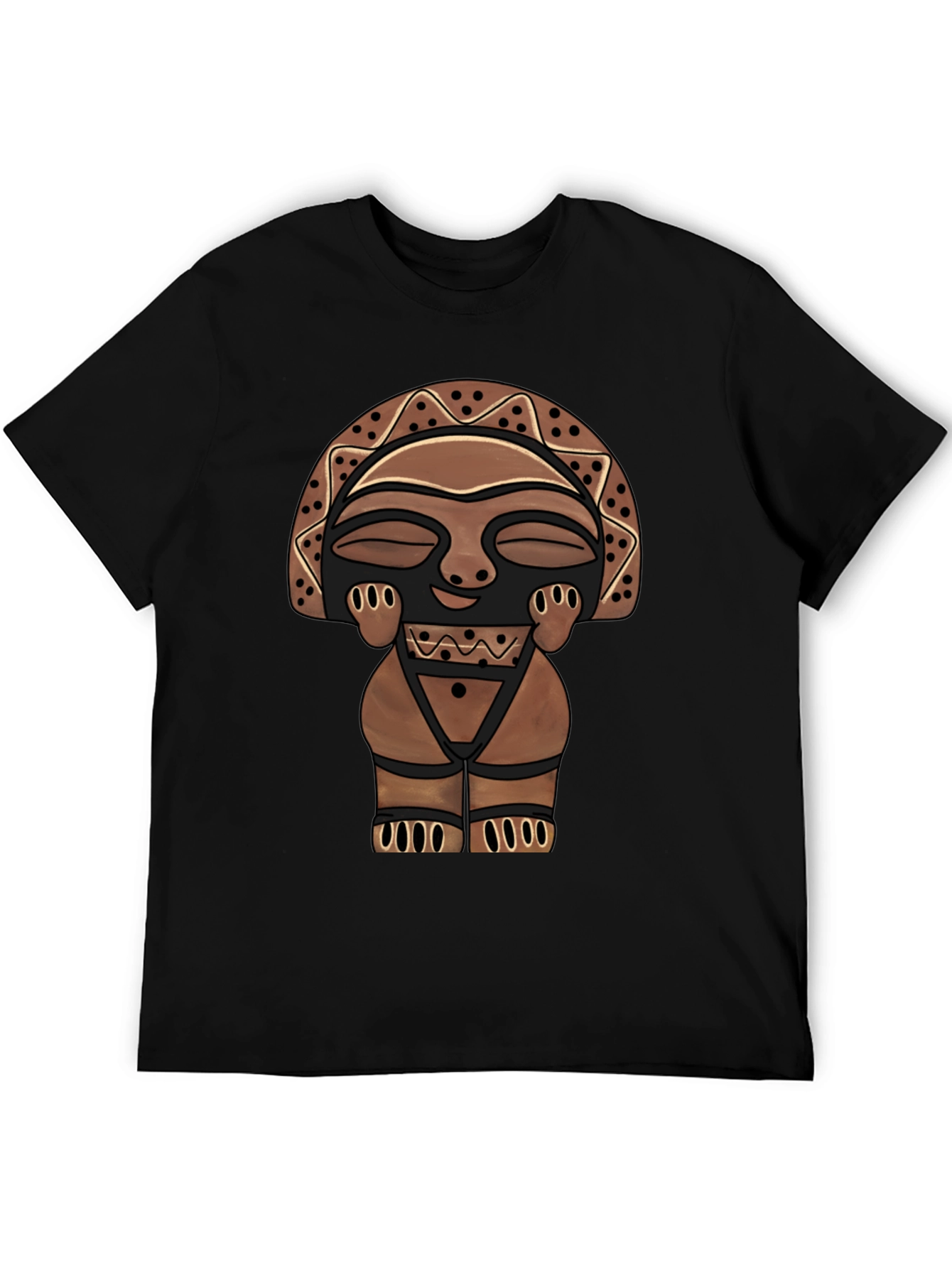 Tribal Totem Graphic Tee - Mens Black T-Shirt