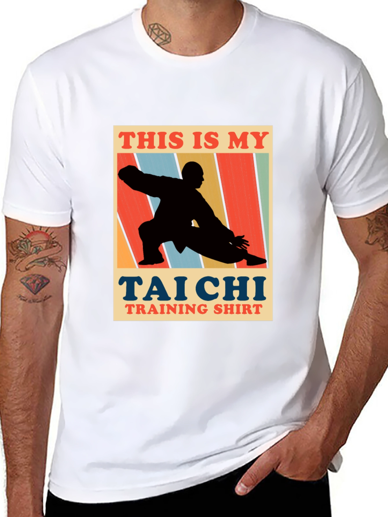Tai Chi Training Shirt - Retro Martial Arts Tee