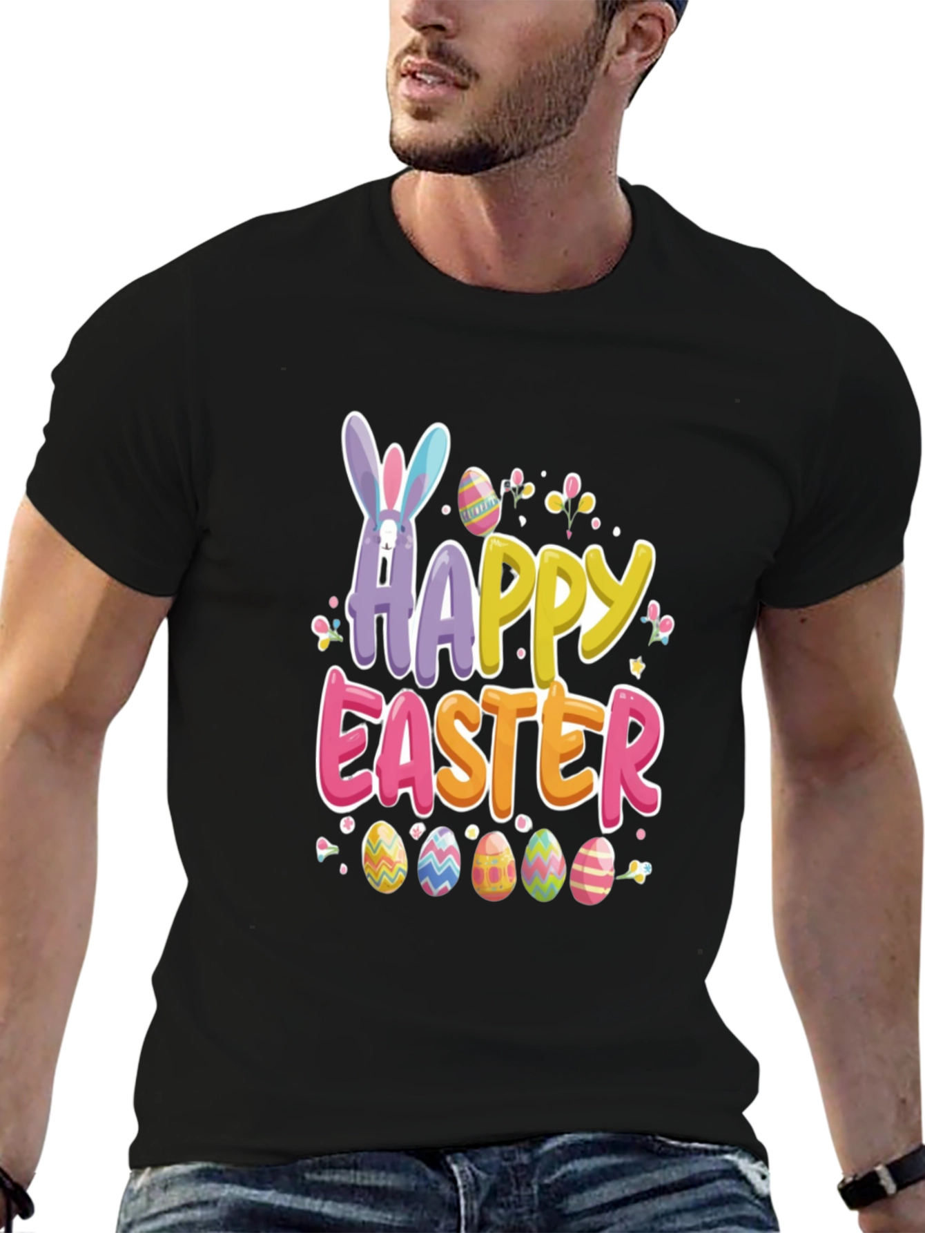 Happy Easter T-Shirt | Easter Bunny & Egg Design