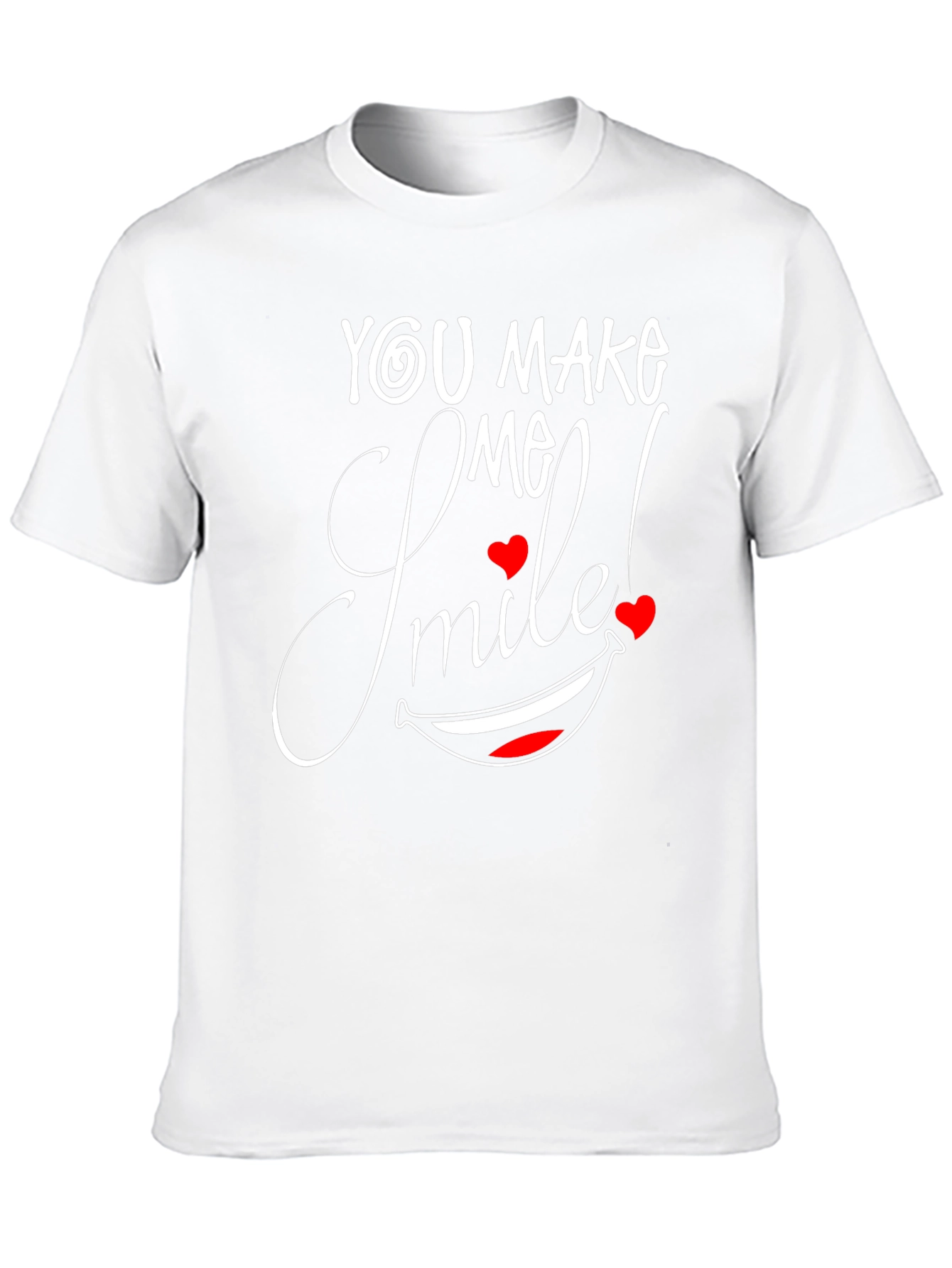 You Make Me Smile Black Graphic Tee