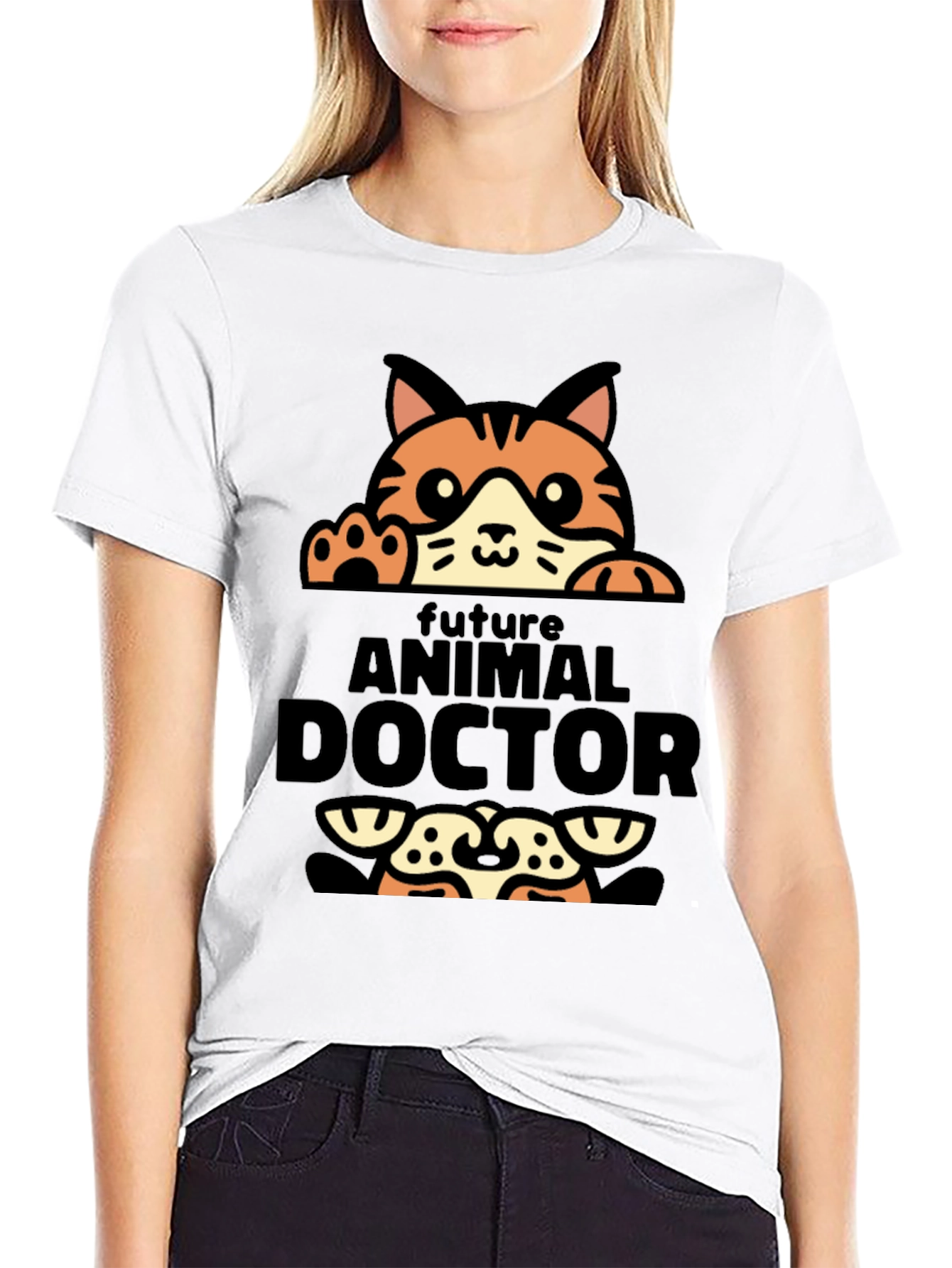 Future Animal Doctor Cat T-Shirt
