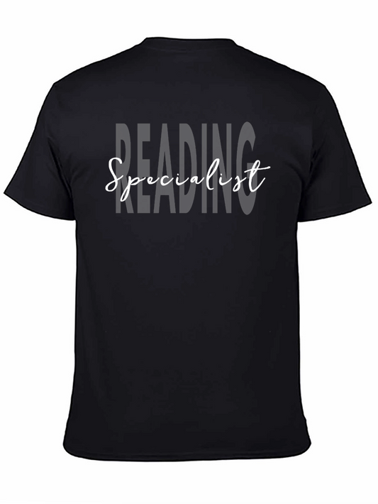 Reading Specialist Graphic Tee - Black Cotton Blend