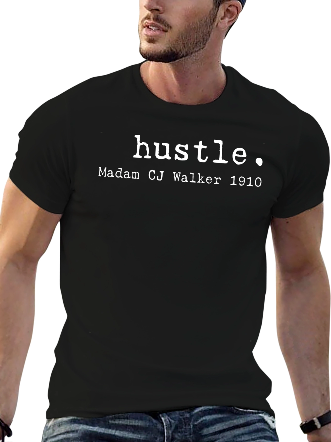Hustle. Madam CJ Walker 1910 Black T-Shirt