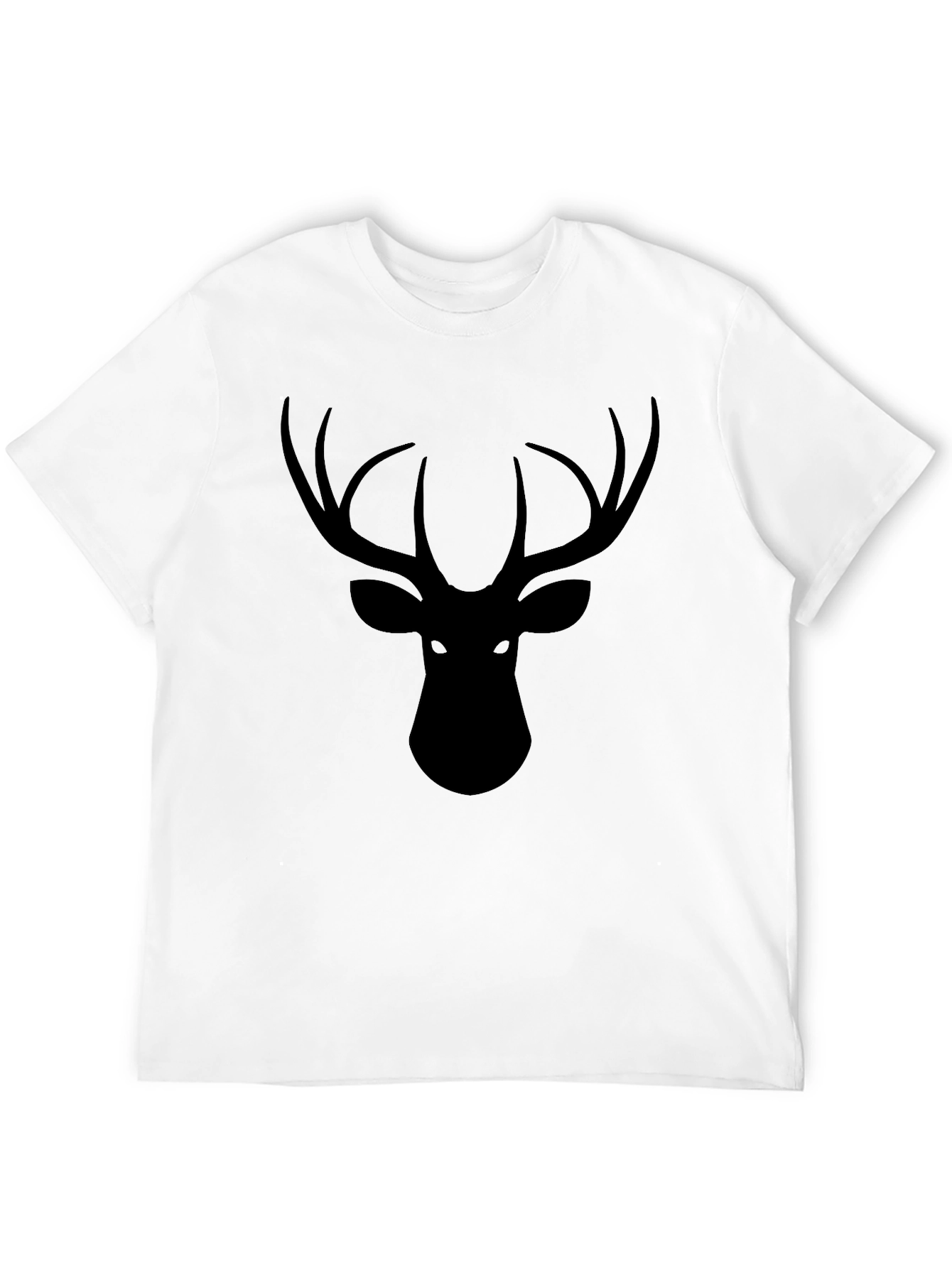 Mens Black Deer Graphic T-Shirt