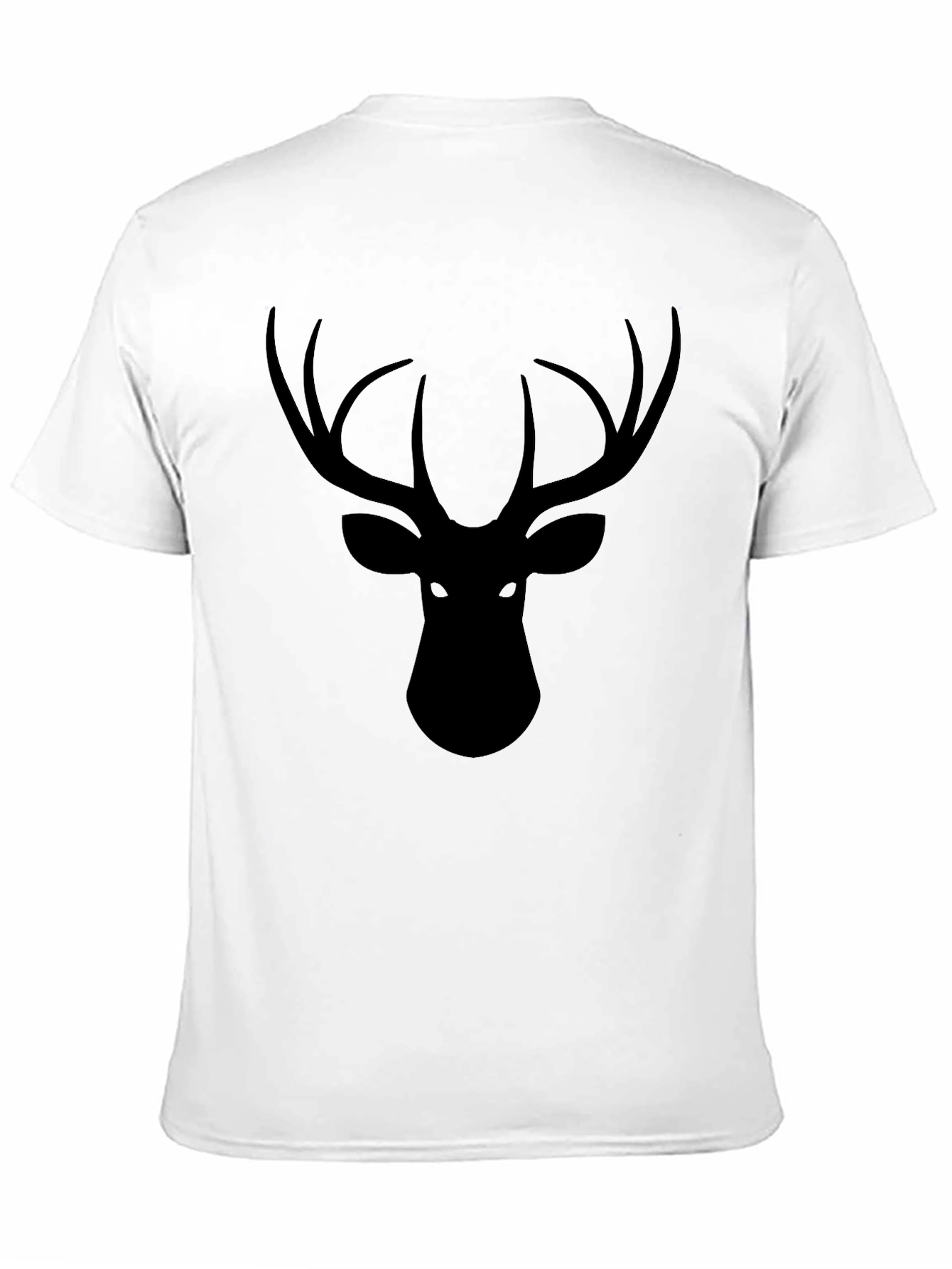 Mens Black Deer Graphic T-Shirt