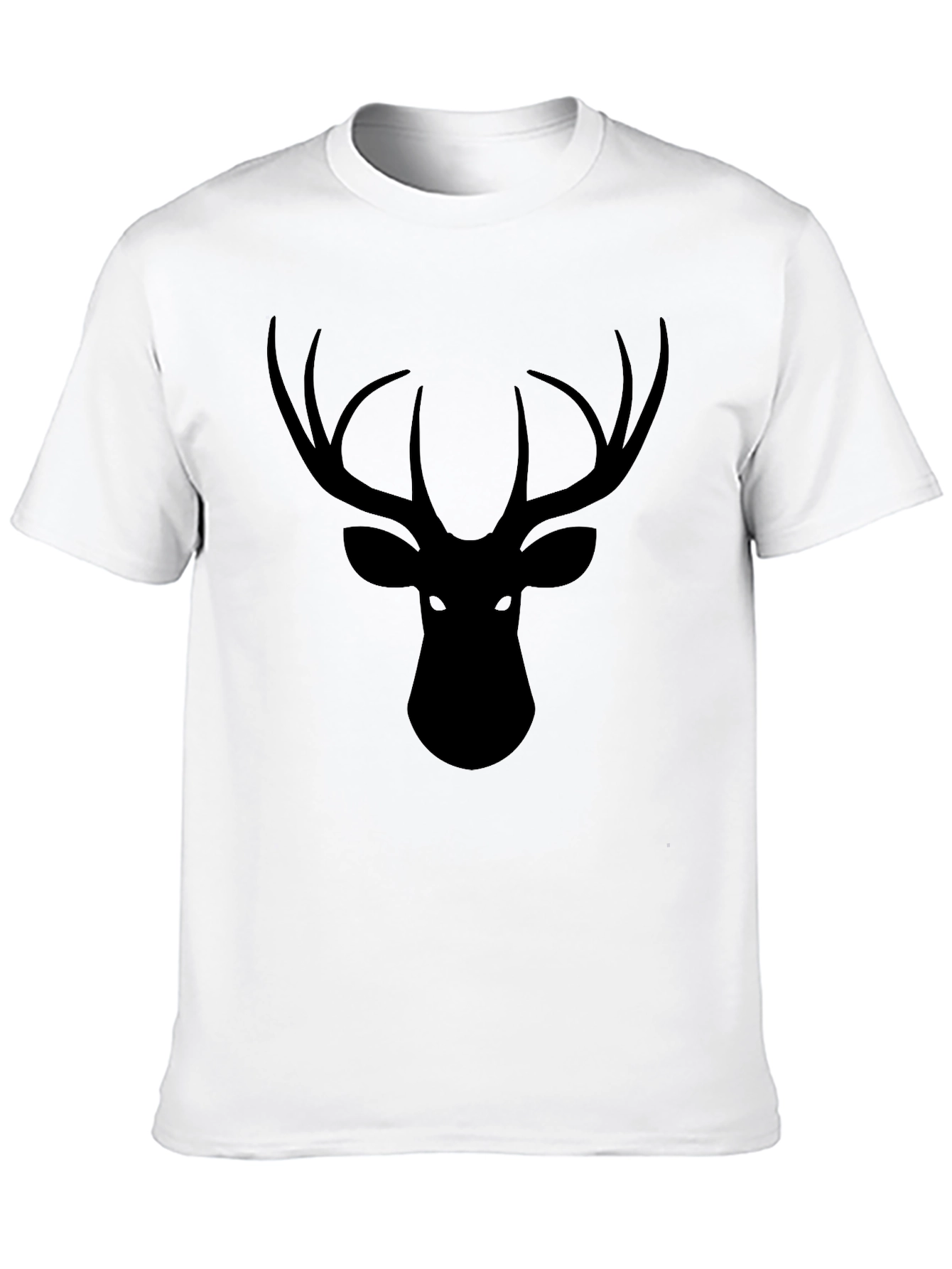 Mens Black Deer Graphic T-Shirt