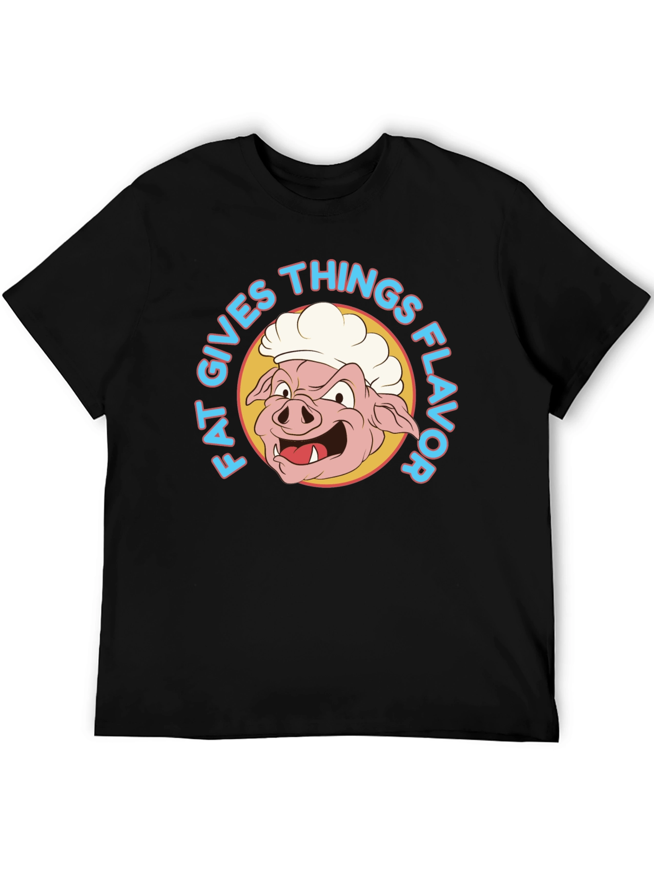 Funny Fat Gives Things Flavor Pig Chef T-Shirt