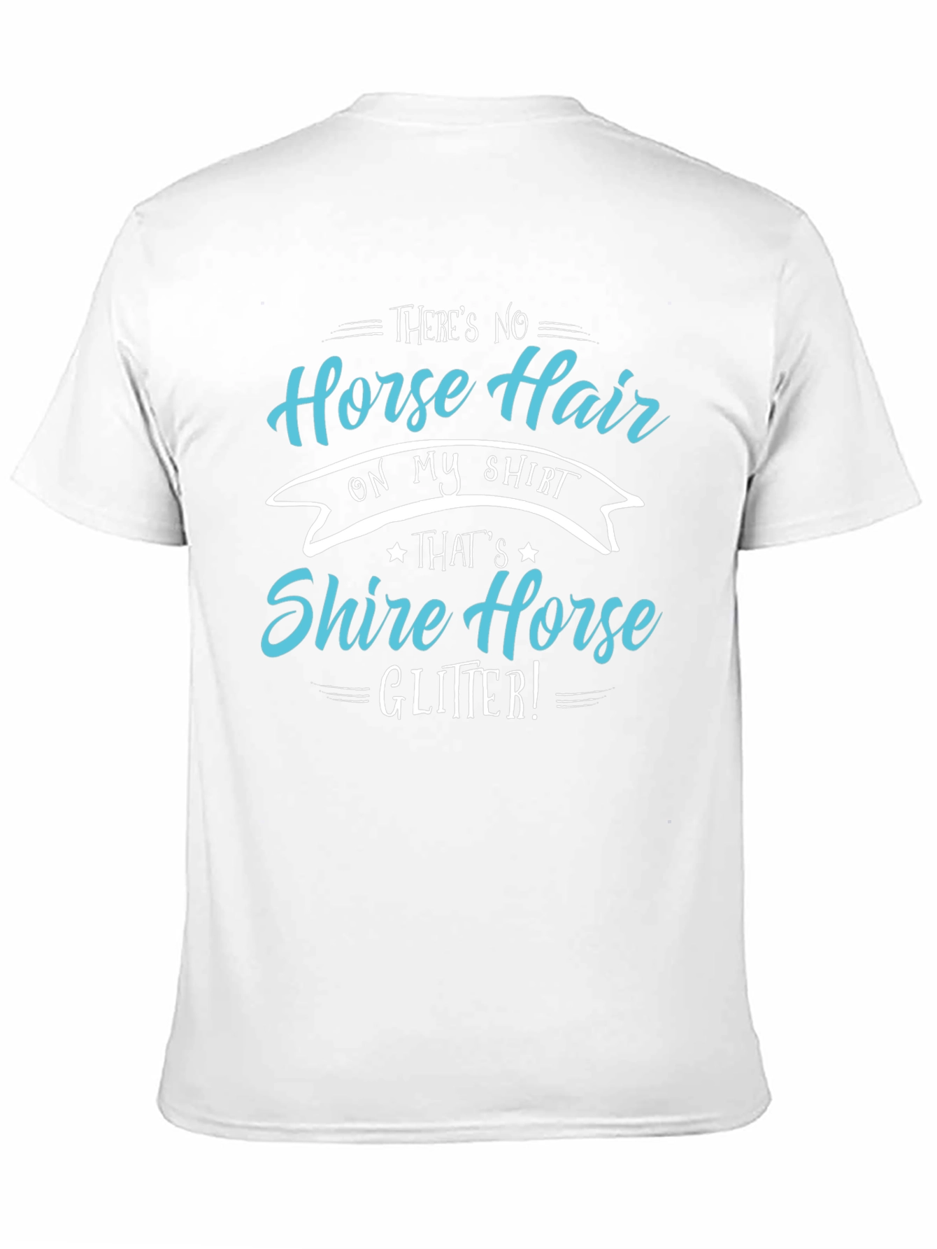 Horse Lover T-Shirt: Shire Horse Glitter Tee
