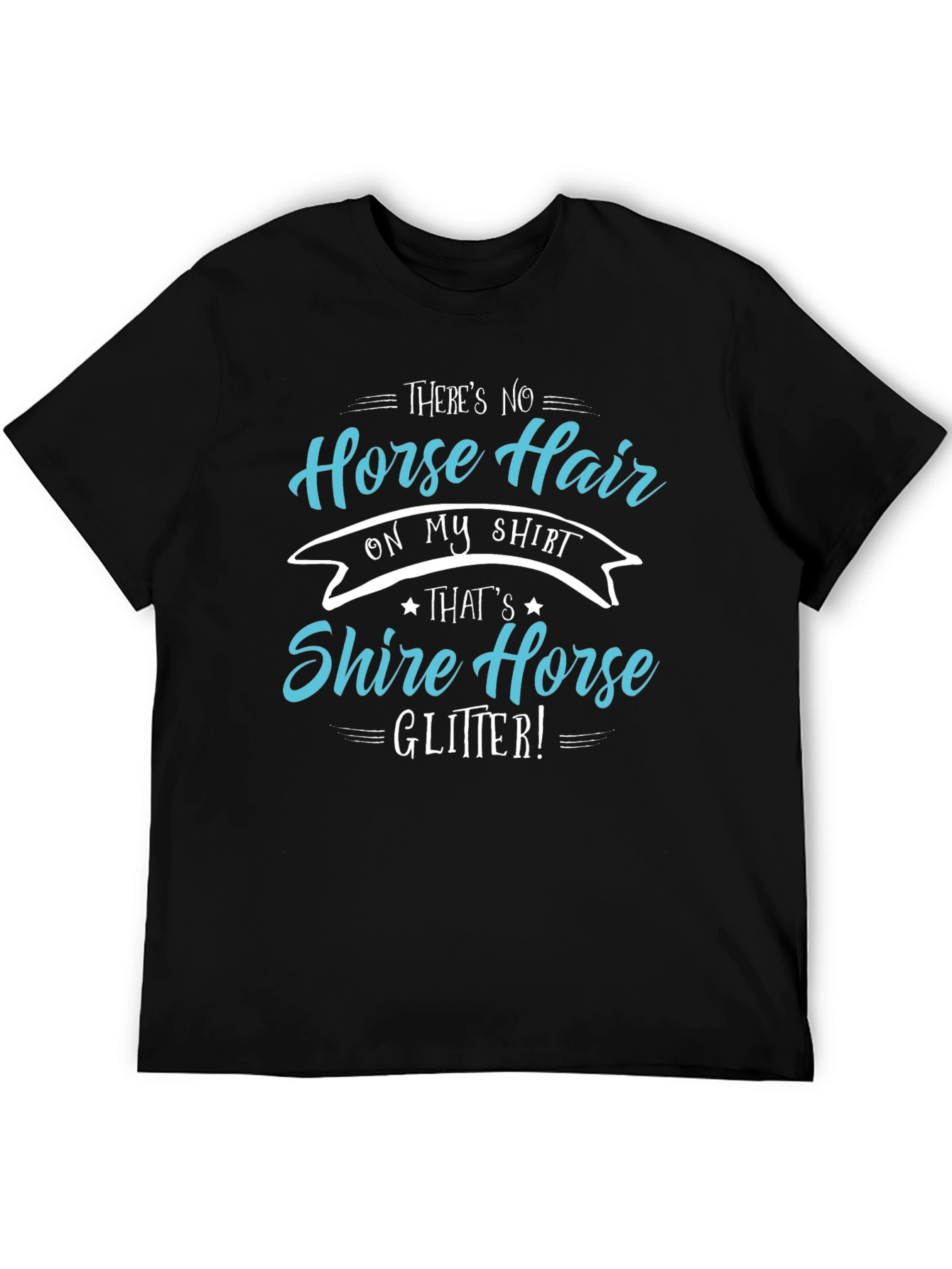 Horse Lover T-Shirt: Shire Horse Glitter Tee