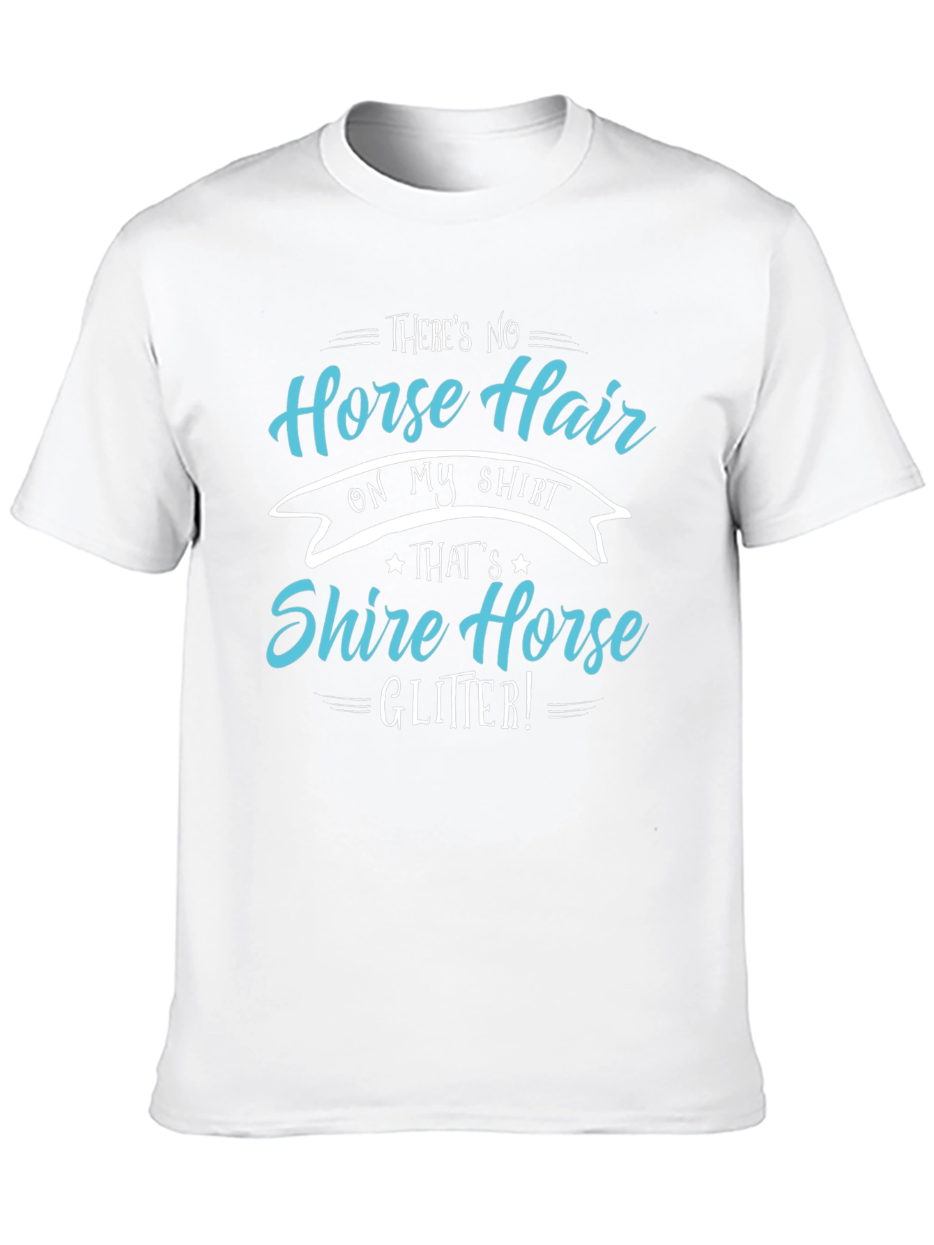 Horse Lover T-Shirt: Shire Horse Glitter Tee